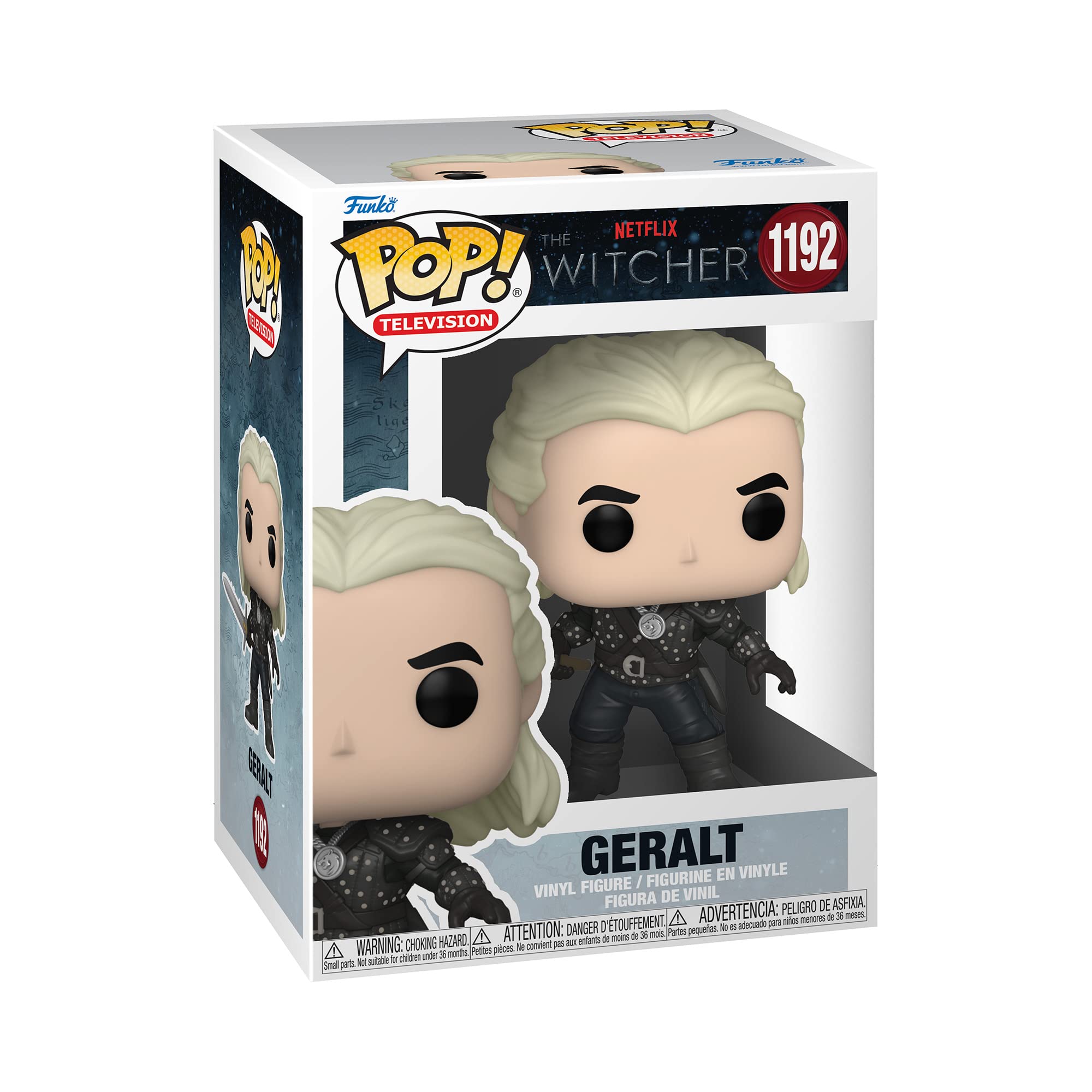 Funko Pop! Geralt - The Witcher Vinyl Figure | ~3.75 in | Silver | Limited Chase Variant 1