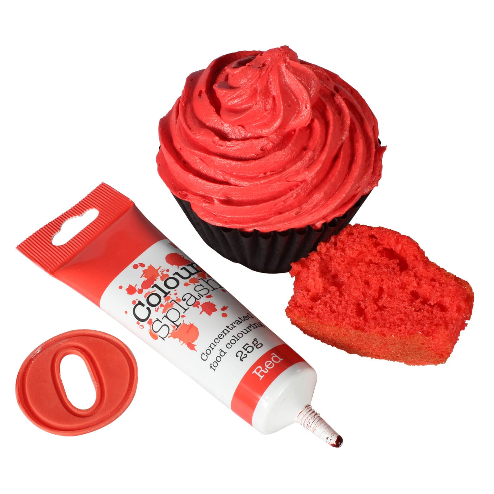 Colour Splash Red Food Colouring Gel - 5 x 25g Tubes 5