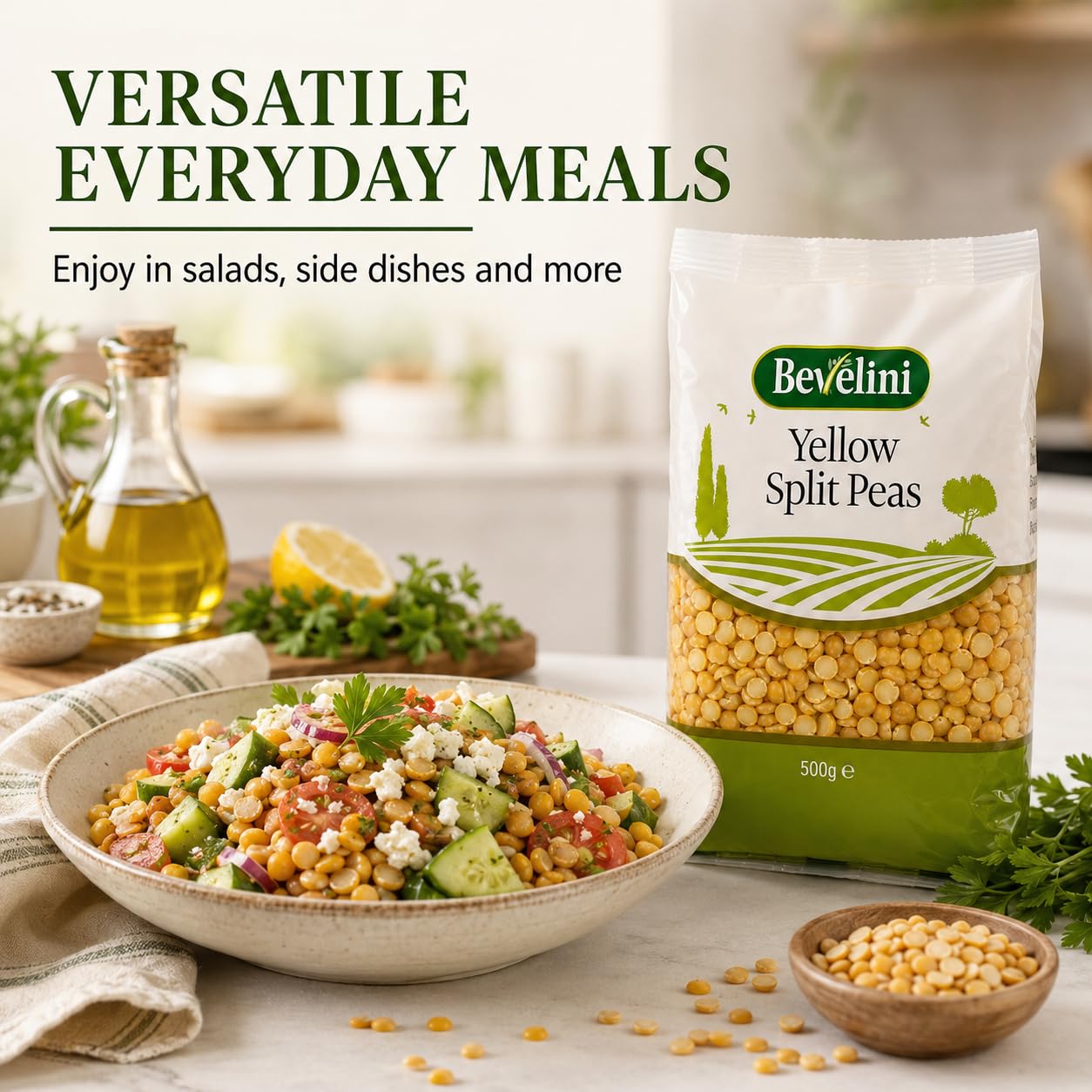 Bevelini Yellow Split Peas - 500g | High Protein & Fibre | Versatile Cooking Ingredient 7