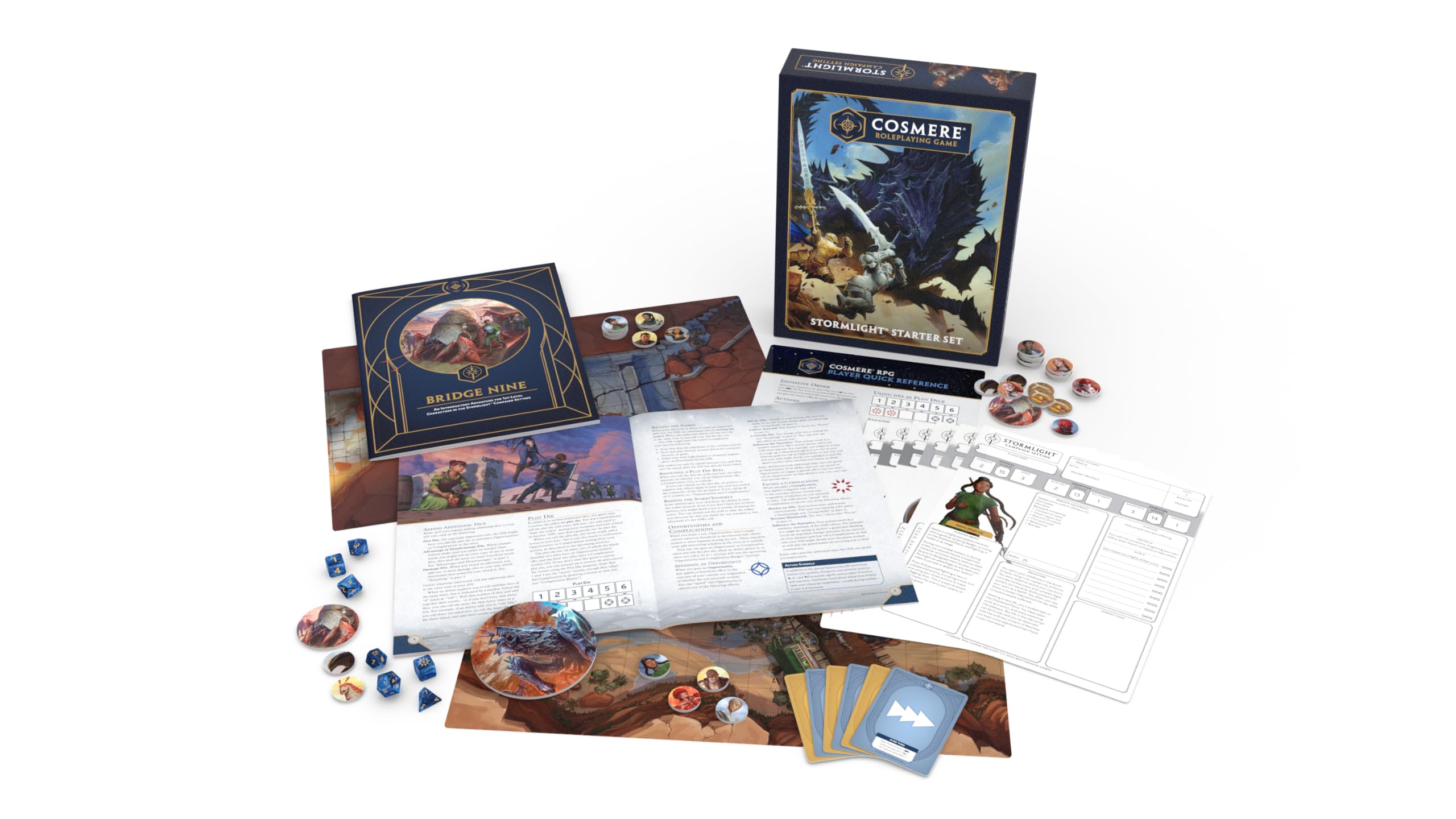 Brotherwise Games Stormlight Starter Set Roleplaying Game | Ages 13+ | Complete Cosmere RPG Kit 1
