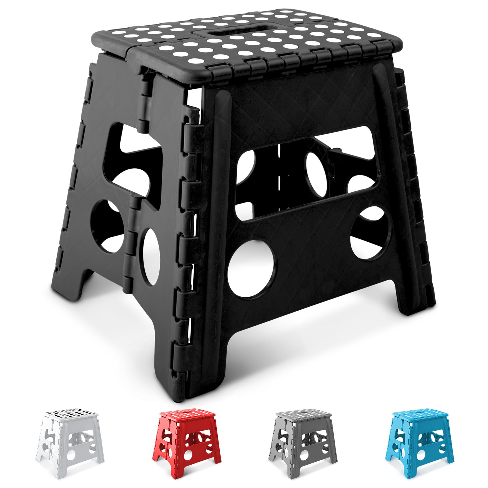 KEPLIN 13 Inch Heavy Duty Folding Step Stool | 150kg Capacity | Plastic 1