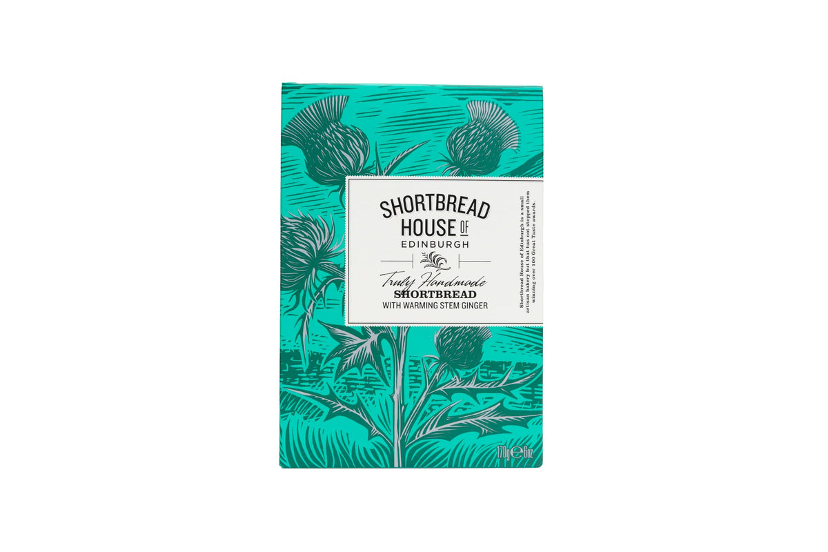 Shortbread House of Edinburgh Stem Ginger Shortbread Fingers - 8 Fingers, 170g