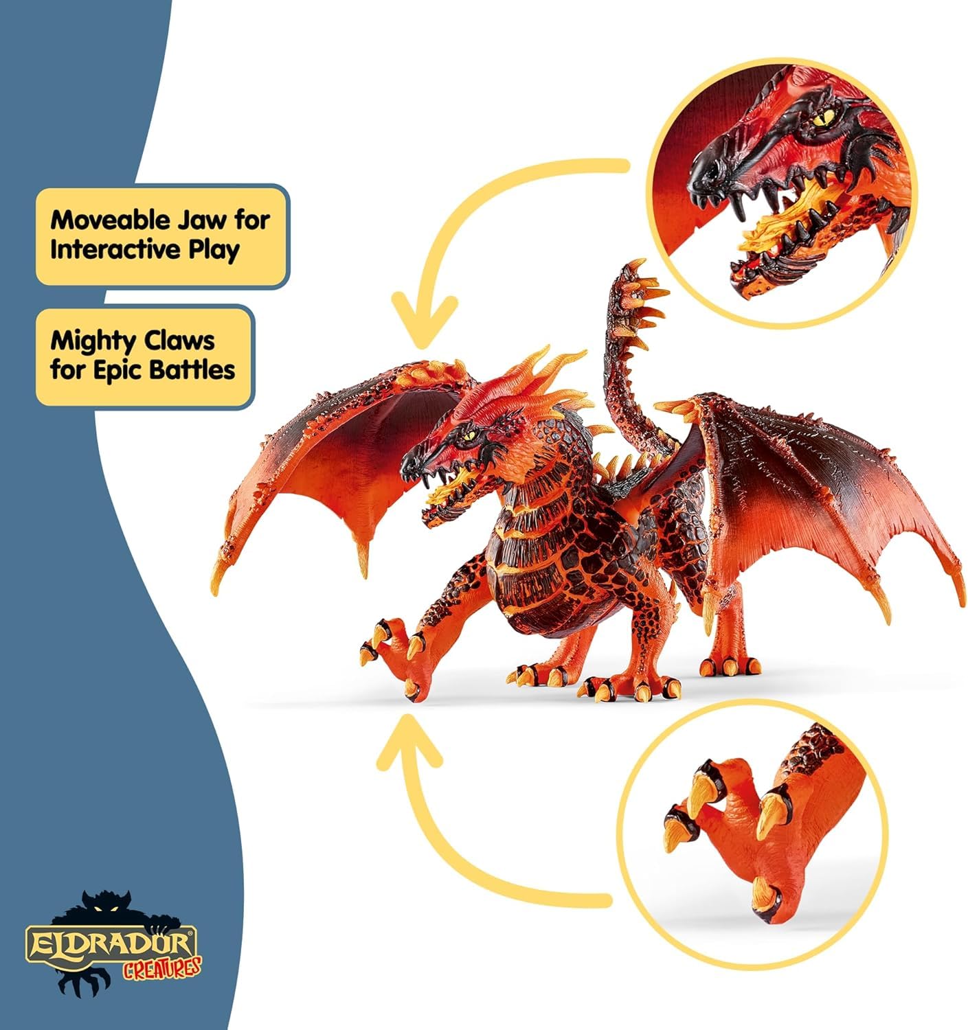 Schleich Eldrador Creatures Lava Dragon Toy - Movable Wings, Ages 7+ | 70138 6