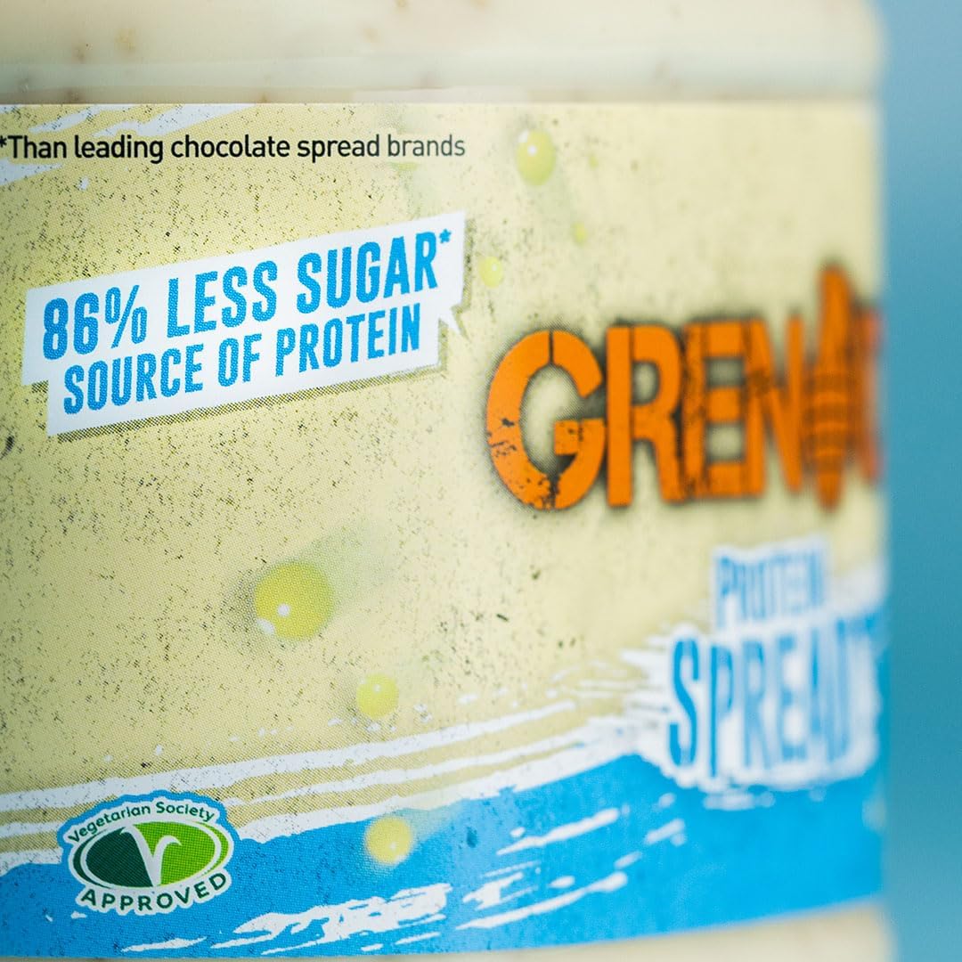Grenade White Chocolate Cookie Protein Spread 360g - High Protein, Low Sugar, Vegetarian Friendly