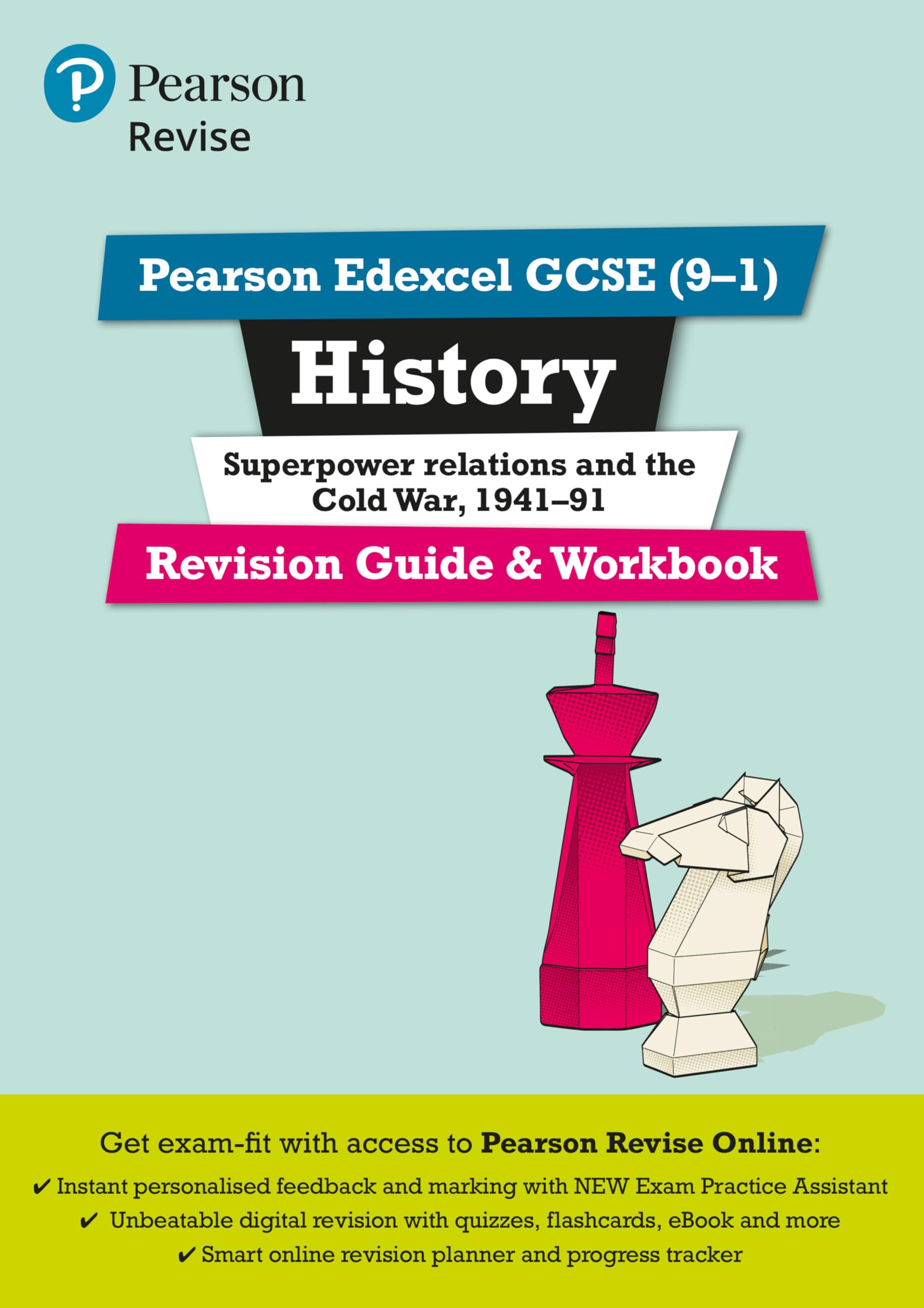 PEARSON EDUCATION REVISE Edexcel GCSE (9-1) History Superpower Relations & Cold War Revision Guide + Workbook | 2021/2022 Exams