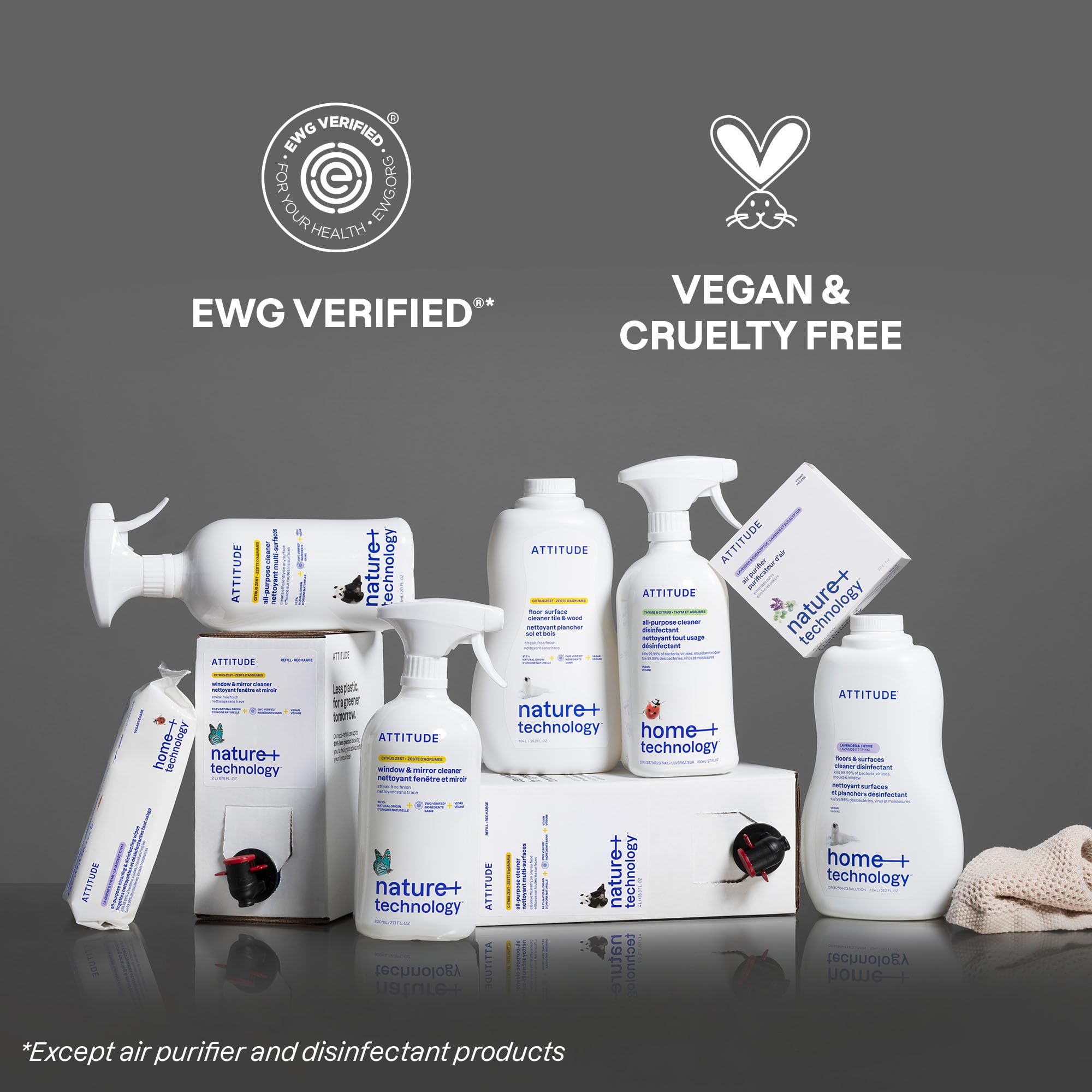 ATTITUDE Floor Cleaner - EWG Verified, Streak-Free, Vegan & Plant-Based | Citrus Zest Scent | 1.04 L 6