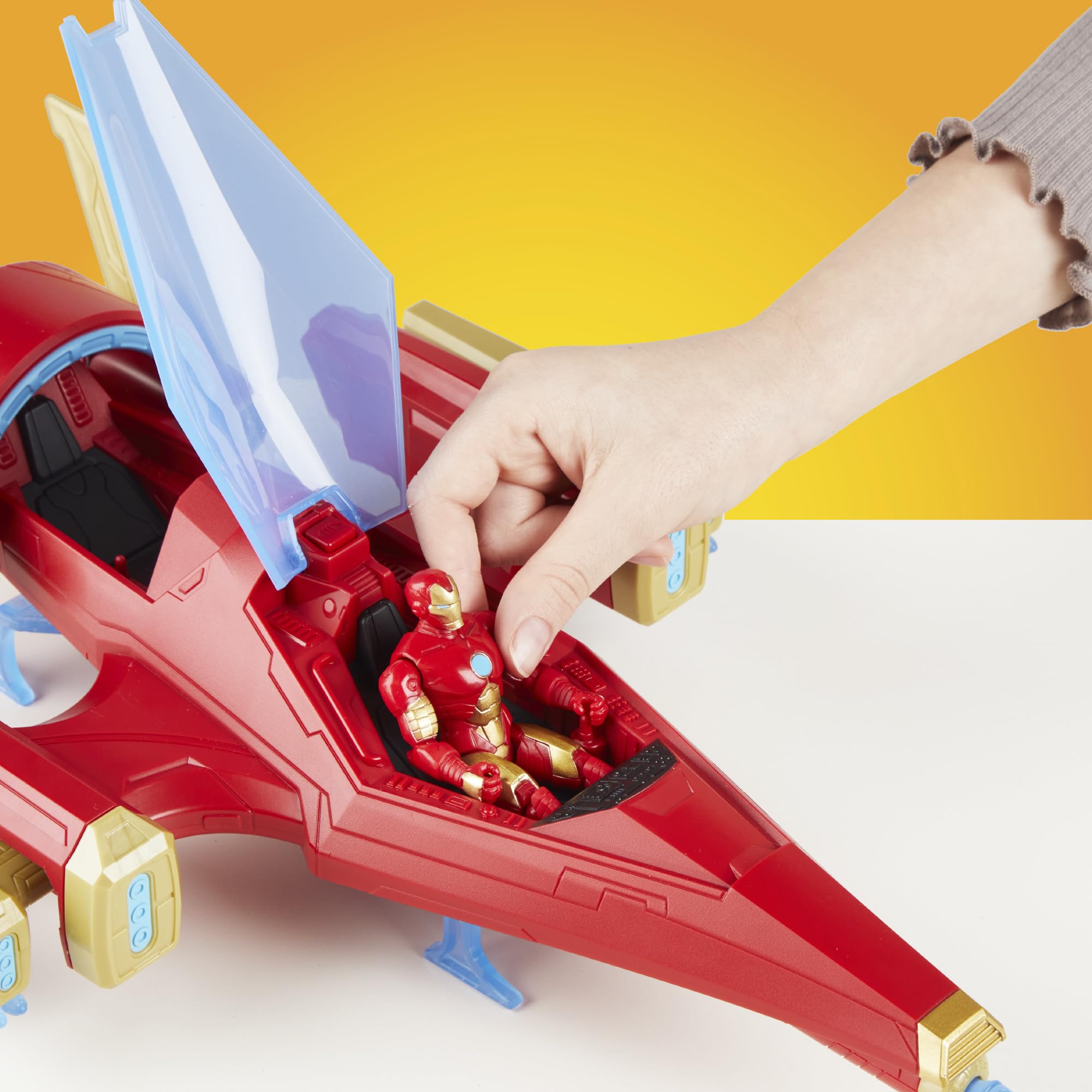 Hasbro Marvel Avengers Epic Hero Series Iron Man Repulsor Blast Battle Jet | 4-inch Figure