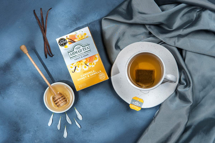 Ahmad Tea - Camomile, Honey & Vanilla Herbal Infusion (20 Tea Bags)