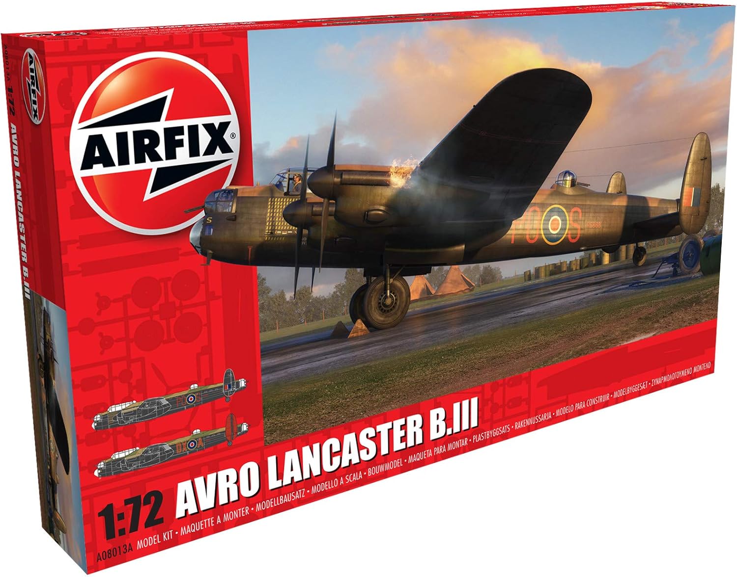 Airfix Avro Lancaster B.I/B.III Model Kit - 234 Piece Aircraft Building Set for Ages 8+ 1