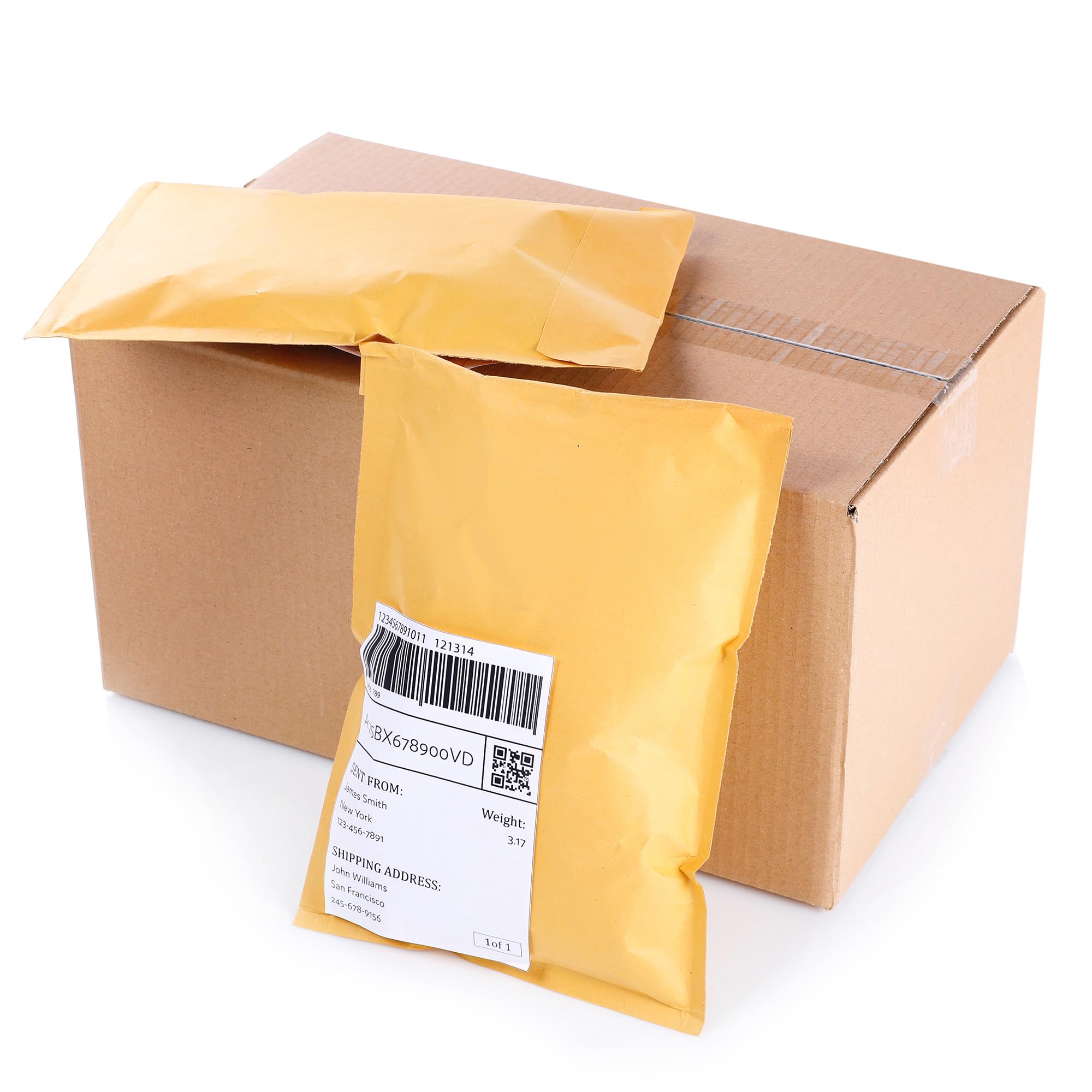 Merrimen A4 Padded Envelope Mailers - 10 Pack Gold Bubble Bags for Logistics & Cosmetics | 330x220mm 7