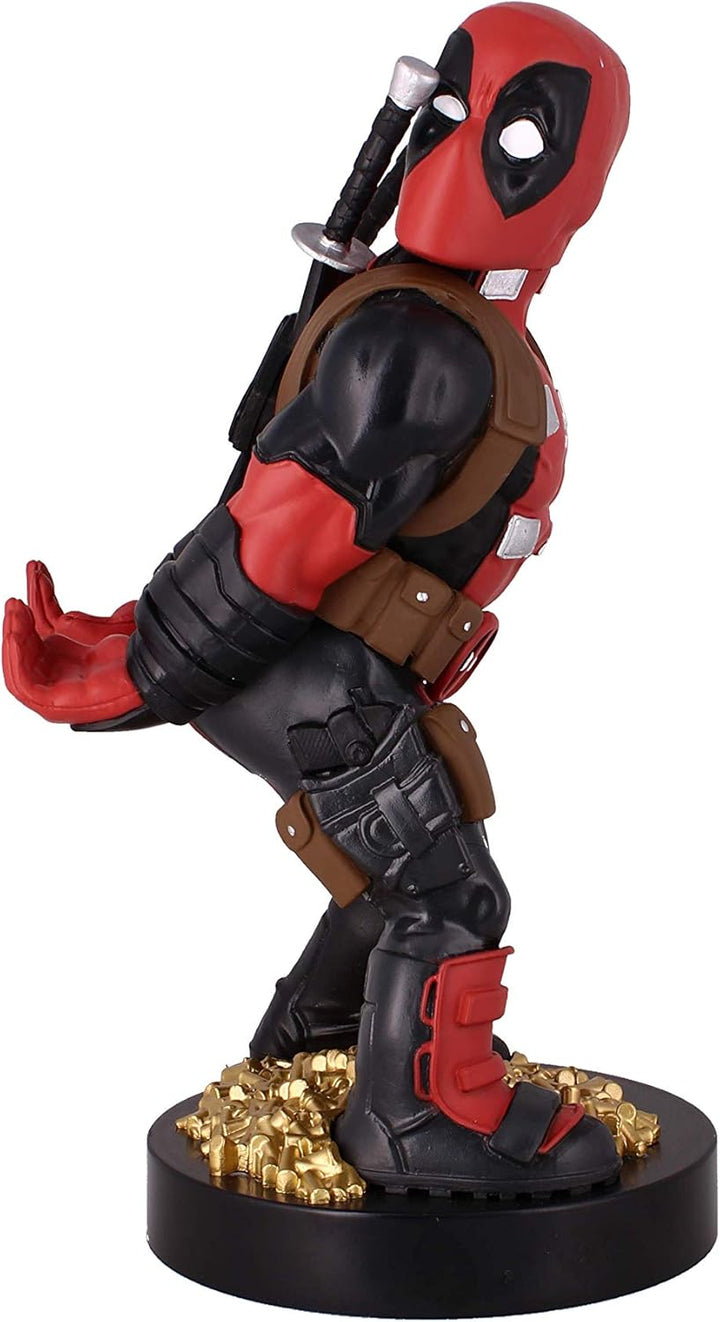 Marvel Deadpool Rear View Cable Guy - Controller & Phone Holder with Charging Cable