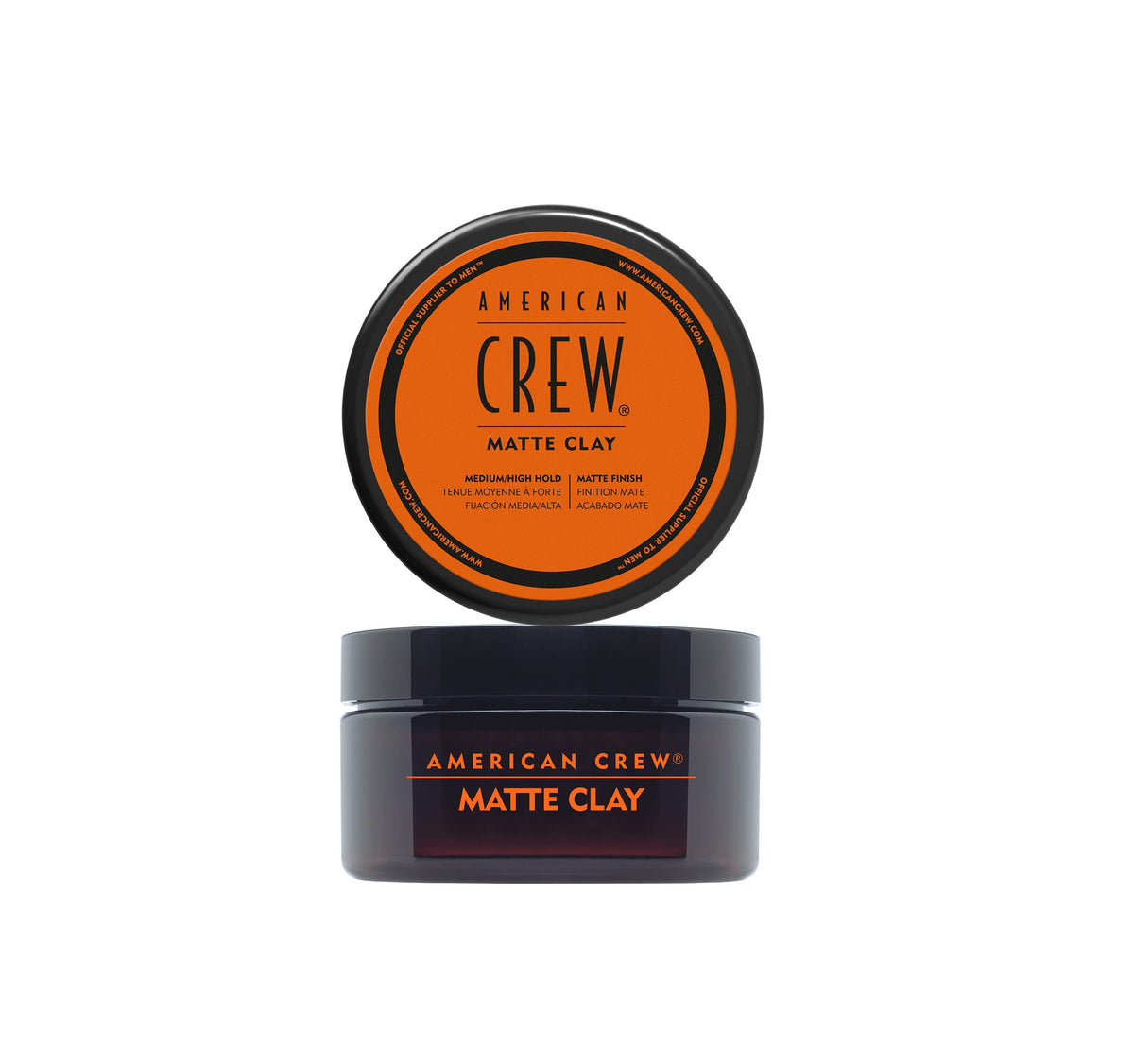 American Crew Texturising Matte Clay - Medium Hold, Matte Finish, Citrus Scent | 85g
