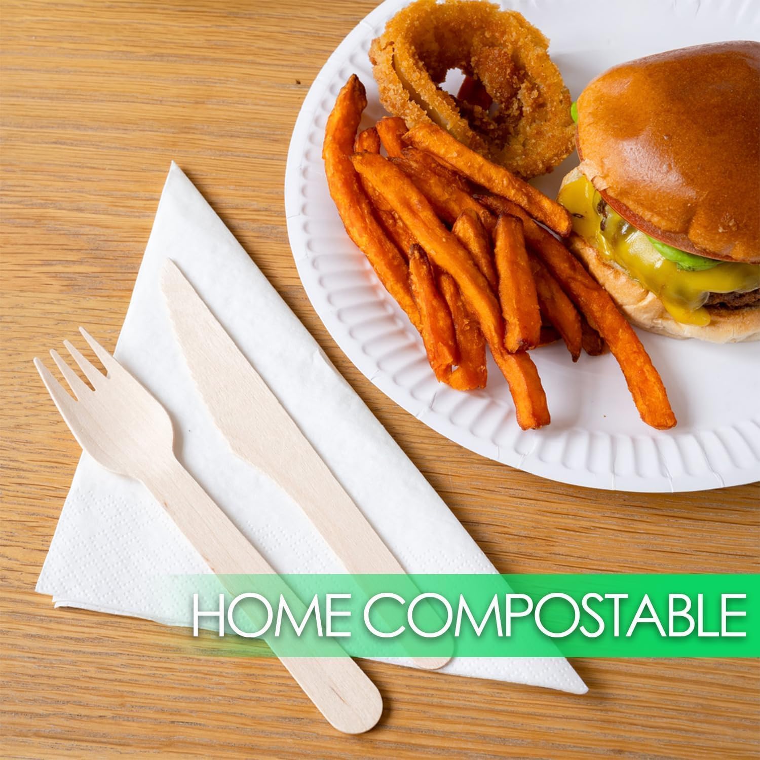 Talking Tables Table Kind 50 x Soft White 3-Ply Napkins, 33cm Eco-Friendly Compostable Serviettes 8