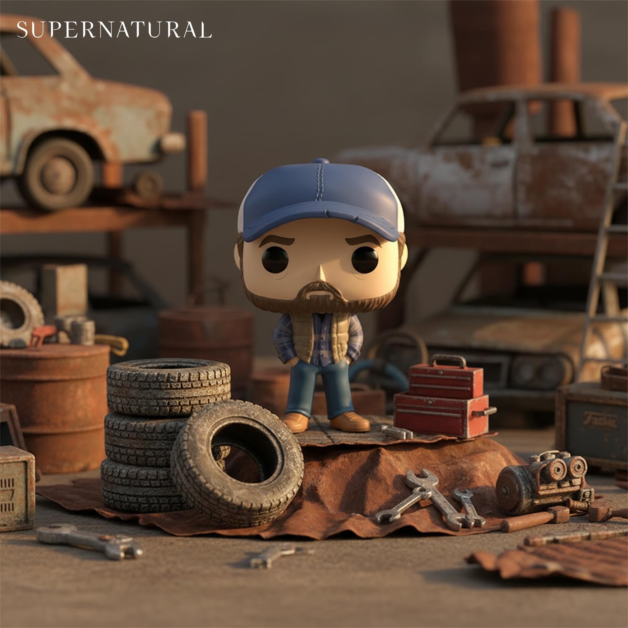 Funko Bobby Singer Chibi Character - Supernatural Collectible Figure