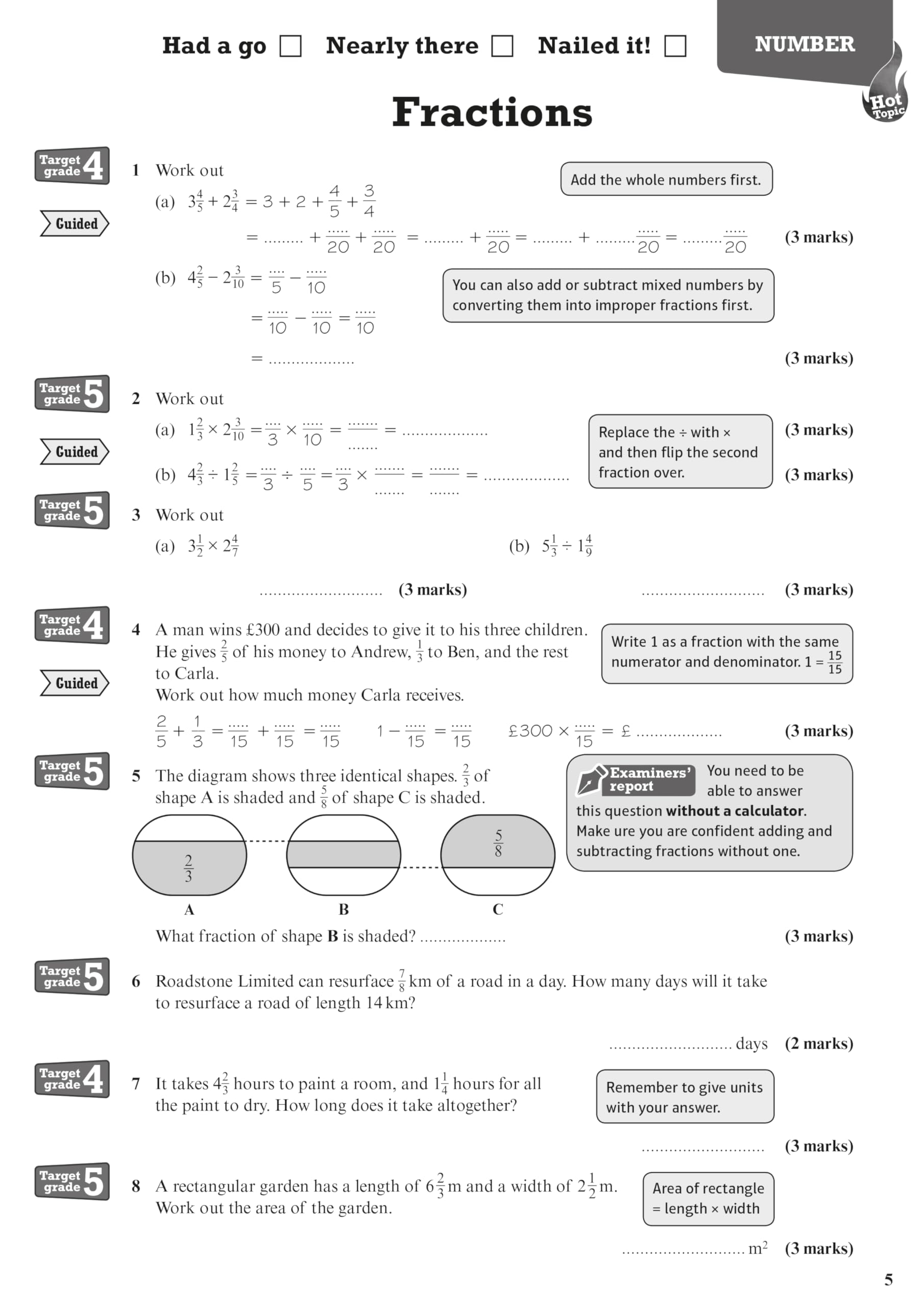 PEARSON EDUCATION Pearson Edexcel GCSE (9-1) Mathematics Higher Revision Workbook | 2021/2022 Exams 7