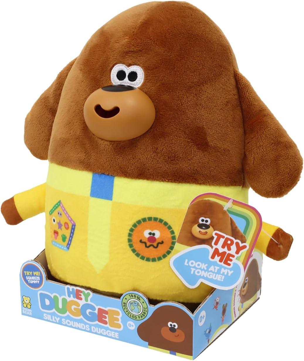 Hey Duggee Silly Sounds Duggee Teddy Bear - Squeeze & Laugh Interactive Plush Toy 9