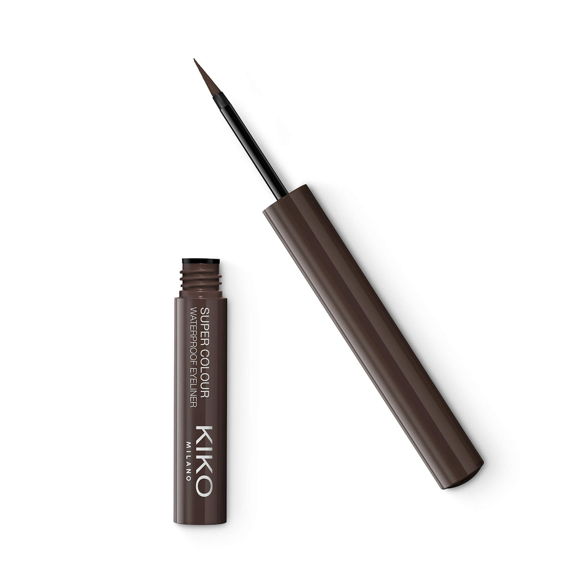 Kiko Milano Super Colour Eyeliner - Shade 09 Dark Brown | Water-Resistant Liquid Eyeliner | 1.7 ml
