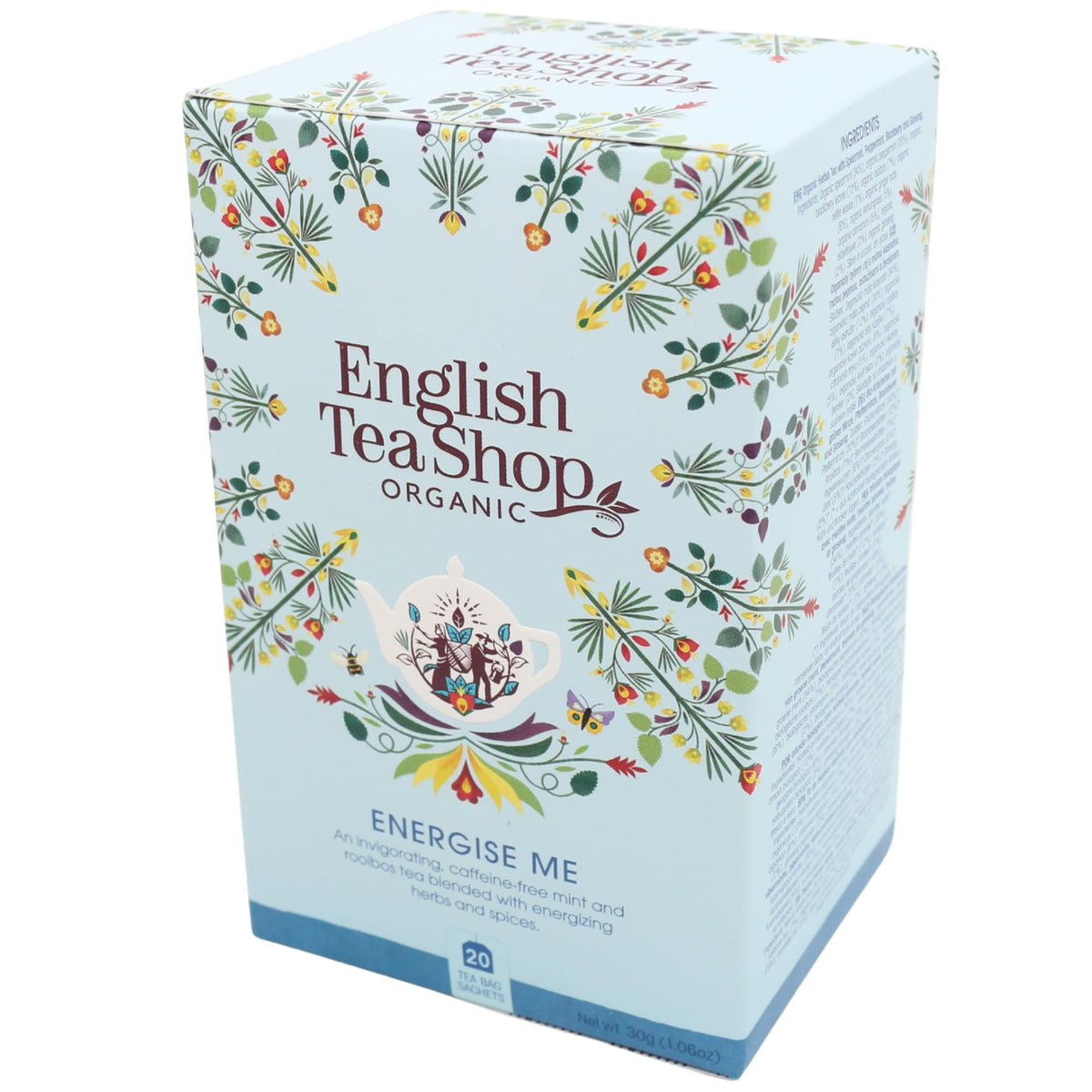 English Tea Shop Organic Fairtrade Energise Me Herbal Tea - 30 g, 20 Teabags
