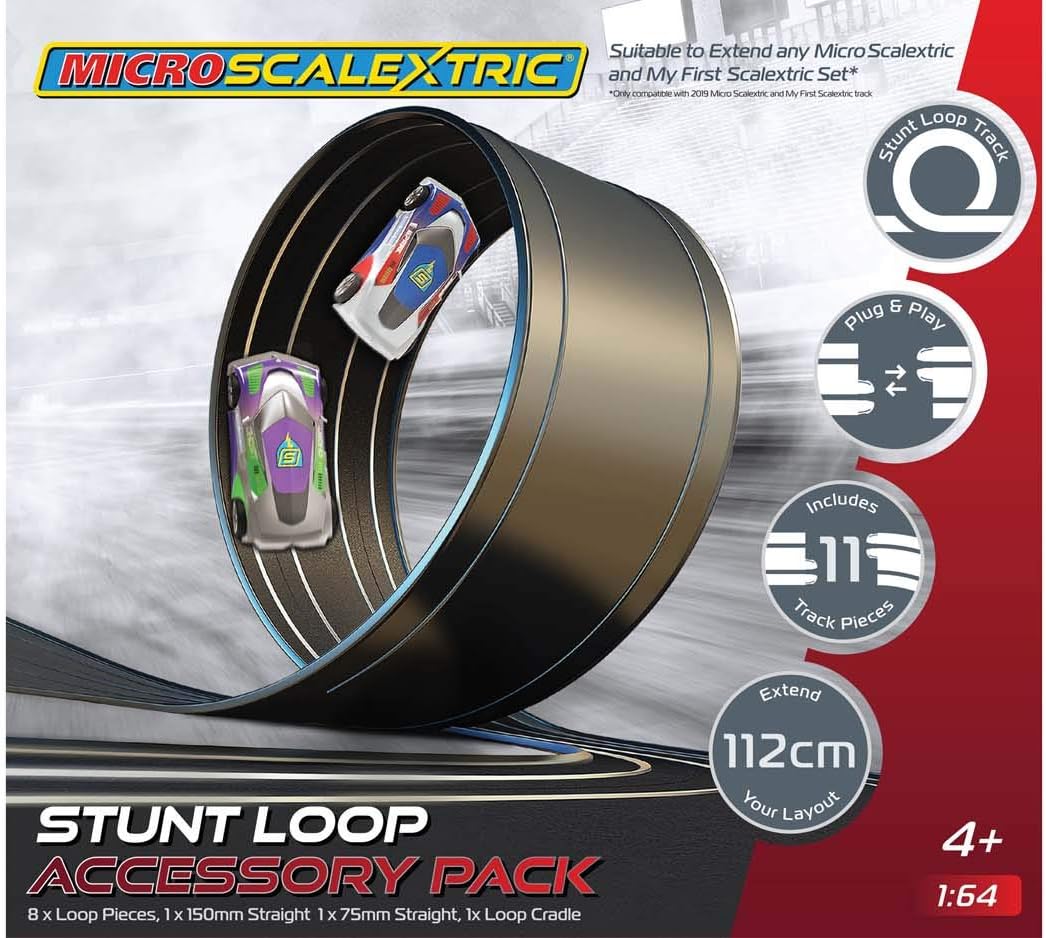 Micro Scalextric G8046 Track Extension Pack - Stunt Loop for Kids & Adults