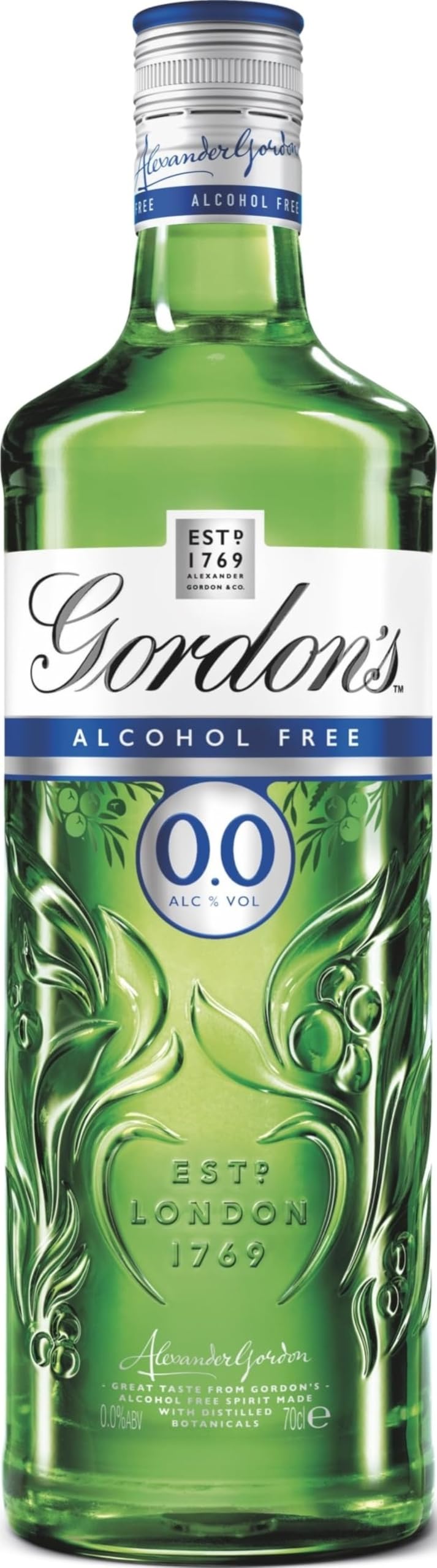 Gordon's 0.0% Alcohol Free Spirit with Distilled Botanicals - 70cl Bottle