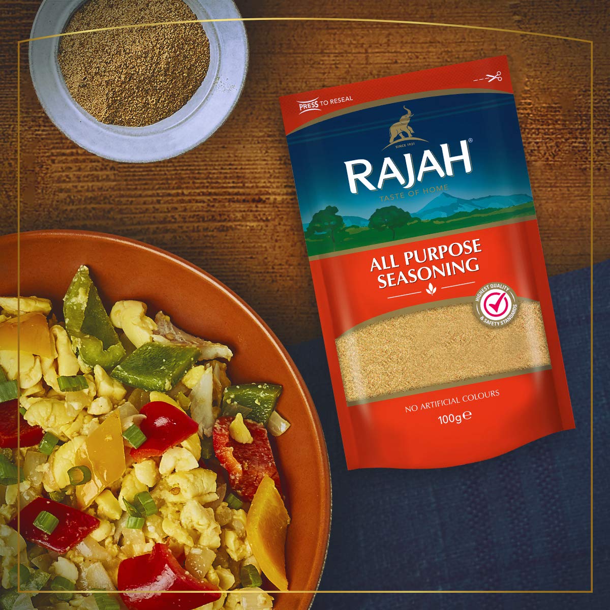Rajah Spices All Purpose Seasoning for Meat, Poultry & Fish | 1kg 2