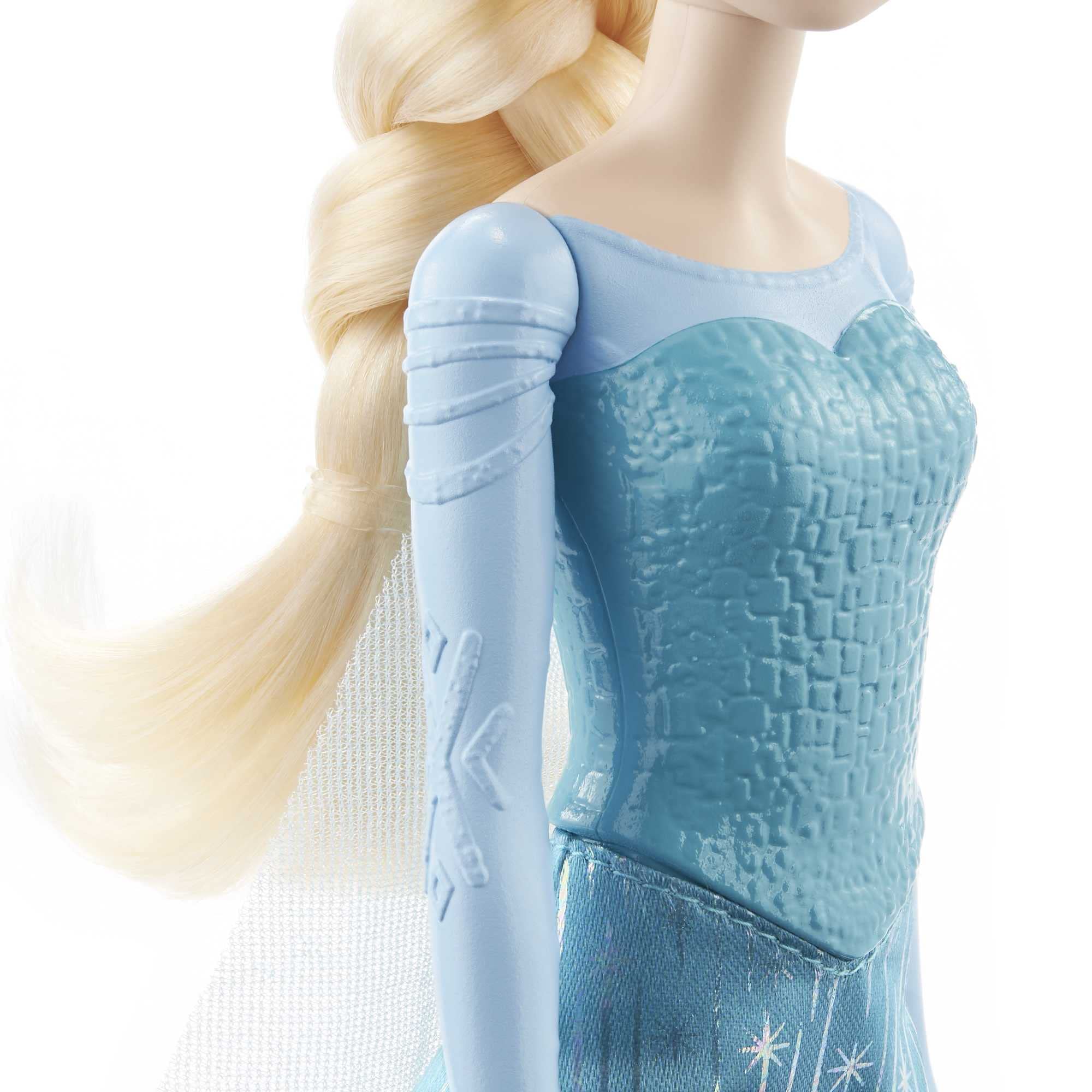 Mattel Disney Princess Elsa Doll - Signature Blue Outfit, Posable Fashion Doll with Accessories, Inspired by Frozen 5