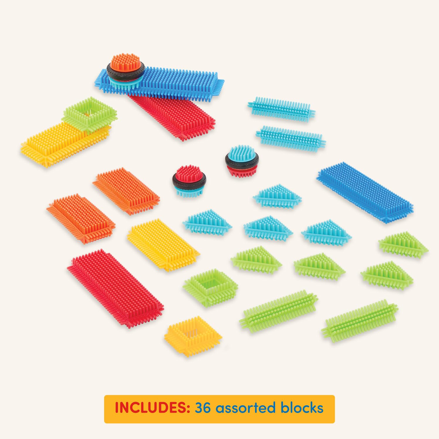 Bristle Blocks 36-Piece Basic Builder Set for Ages 36 Months to 10 Years 5