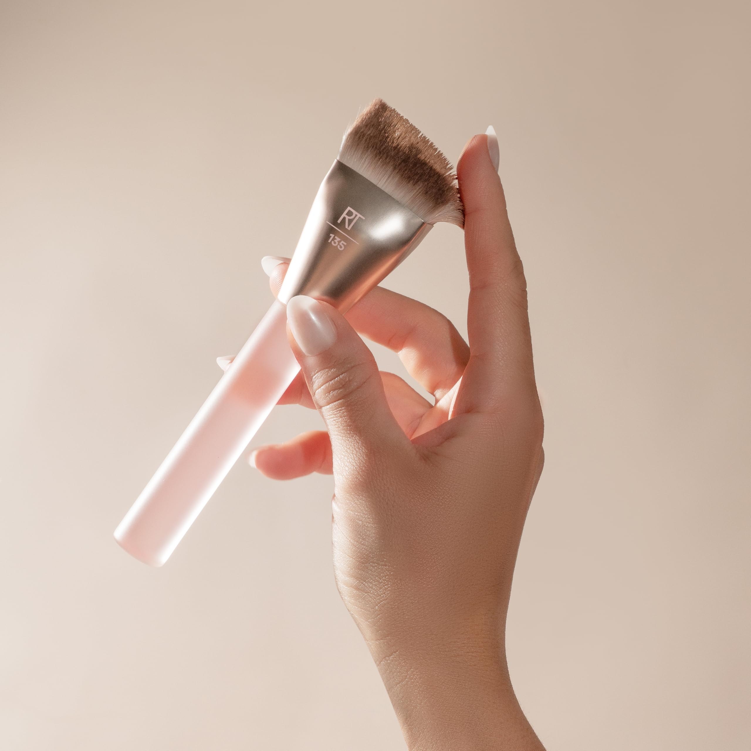 REAL TECHNIQUES New Nudes H-Diamond Blending Brush for Foundation, Contour & Blush | Synthetic Bristles 5