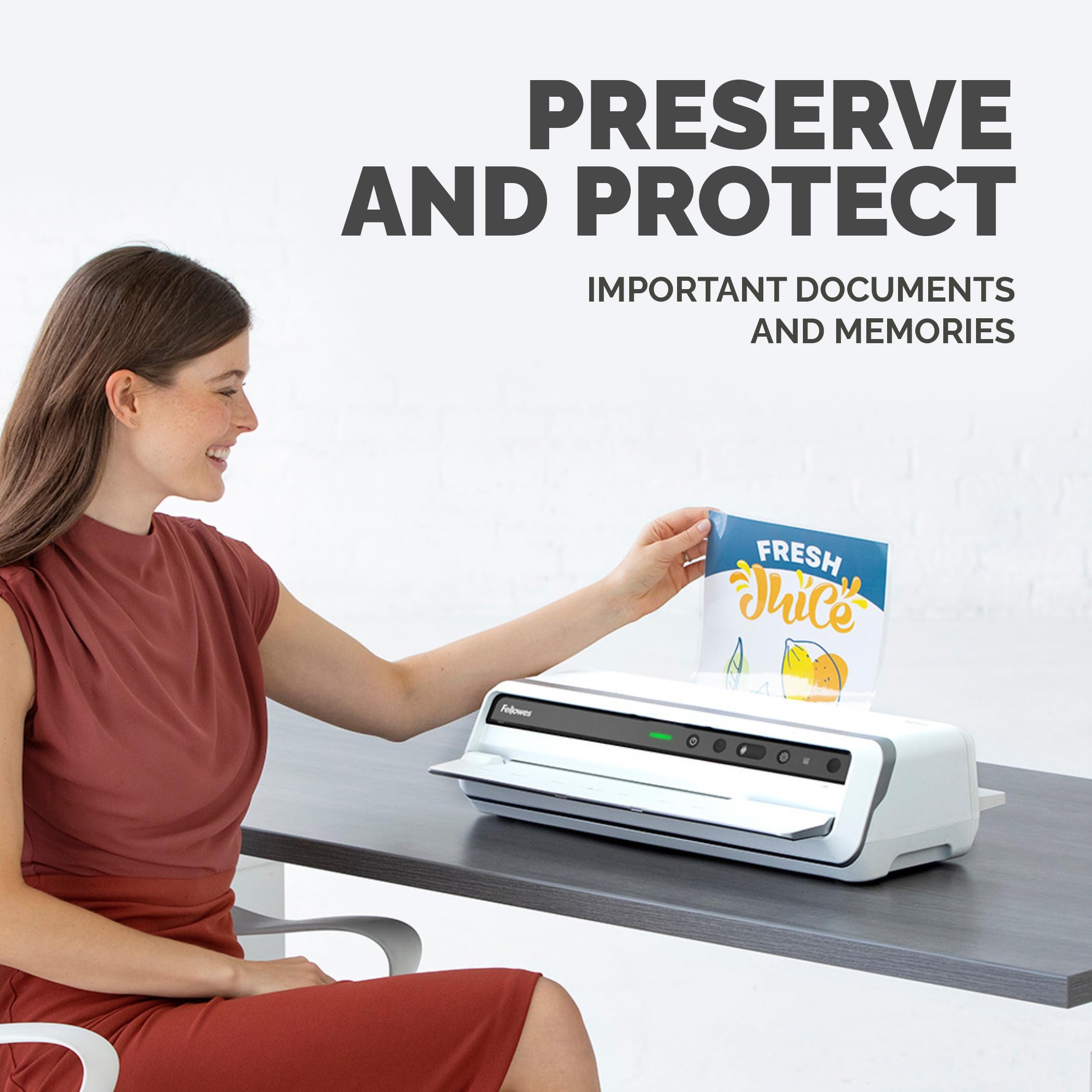 Fellowes A4 Laminating Pouches - 250 Micron (2 x 125 Micron) Gloss Finish | 100 Count 8