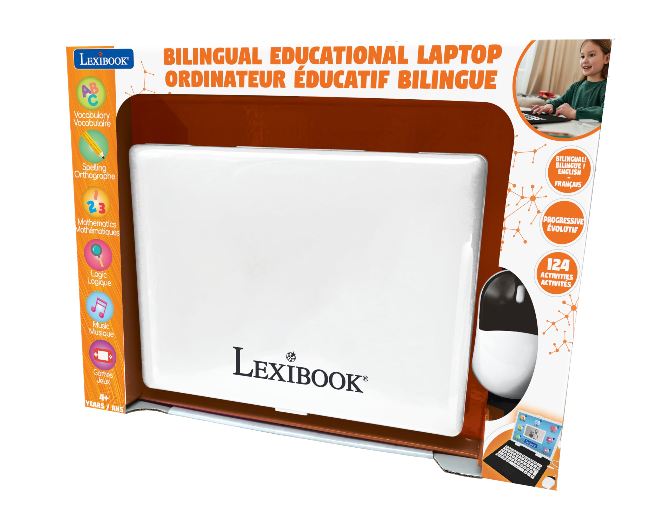 LEXIBOOK Bilingual Educational Laptop (English/French) with 124 Activities for Ages 6+ 5