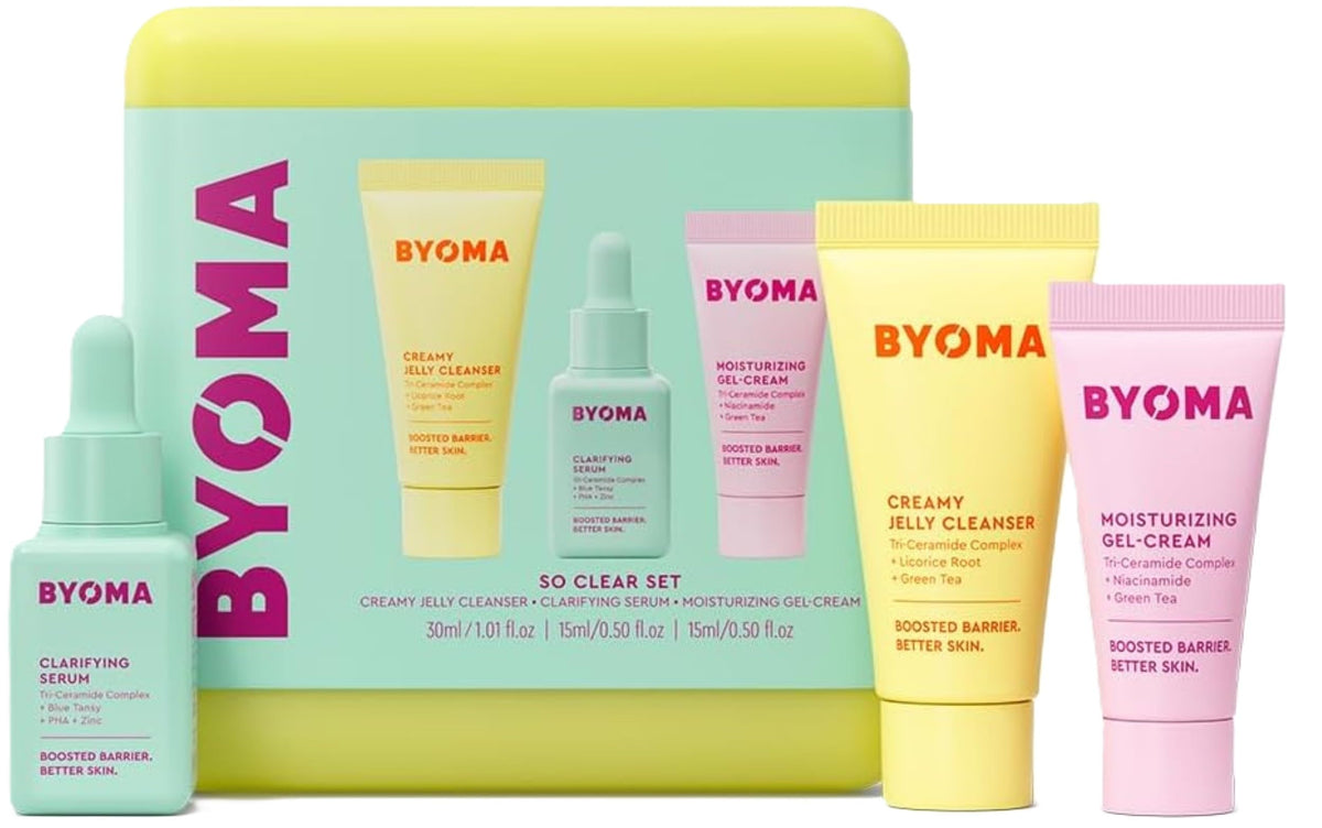 BYOMA So Clear Set - Barrier Repair Skincare Kit for Acne Prone Skin