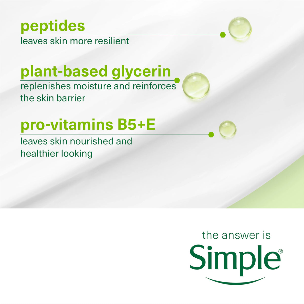 Simple Kind to Skin Replenishing Rich Moisturiser - Deep Hydration, Reinforces Skin Barrier, For Sensitive Skin | 125 ml 5