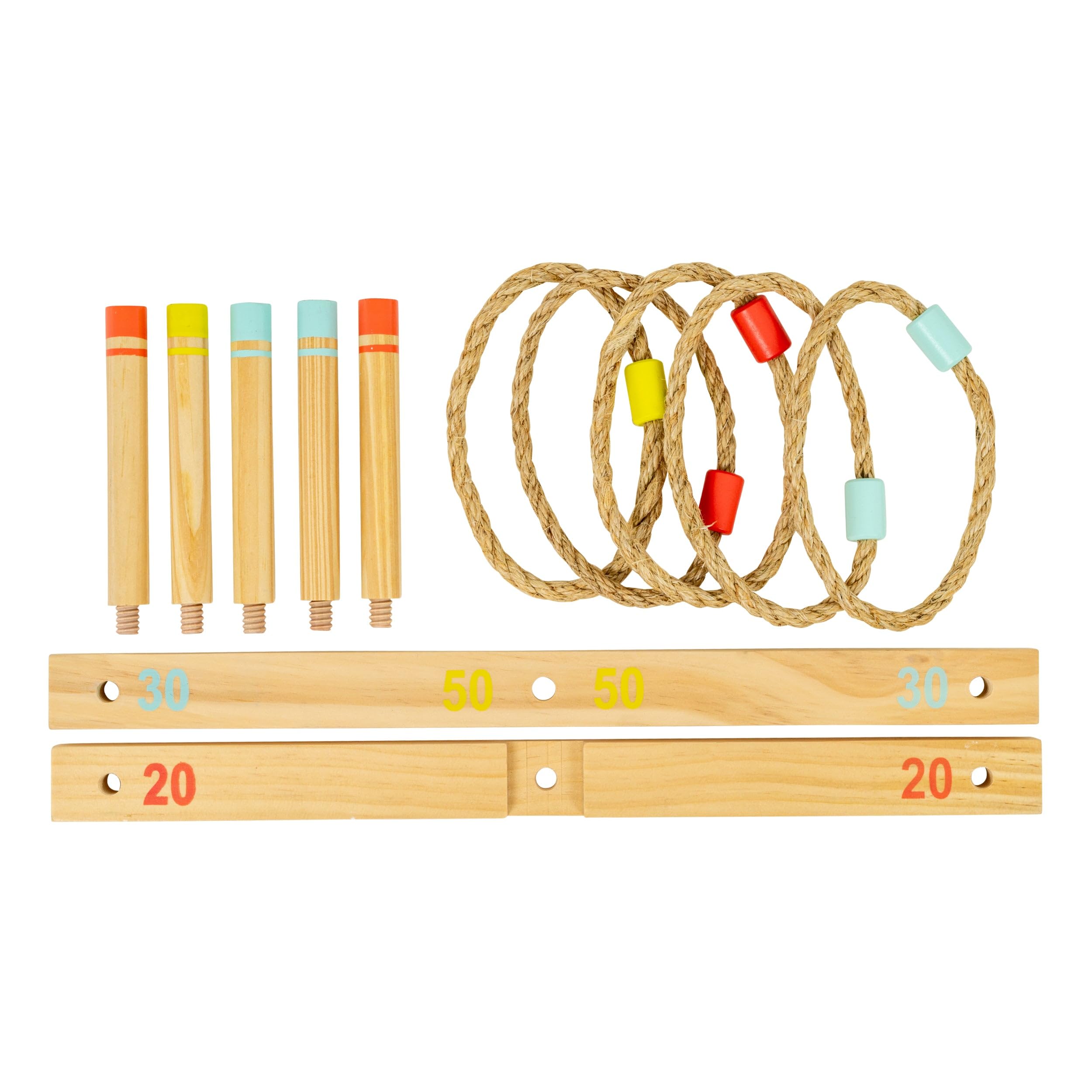 TP Toys Wooden Ring Toss Game - FSC Certified Outdoor Fun for Kids Ages 3+ | 2-4 Players 5