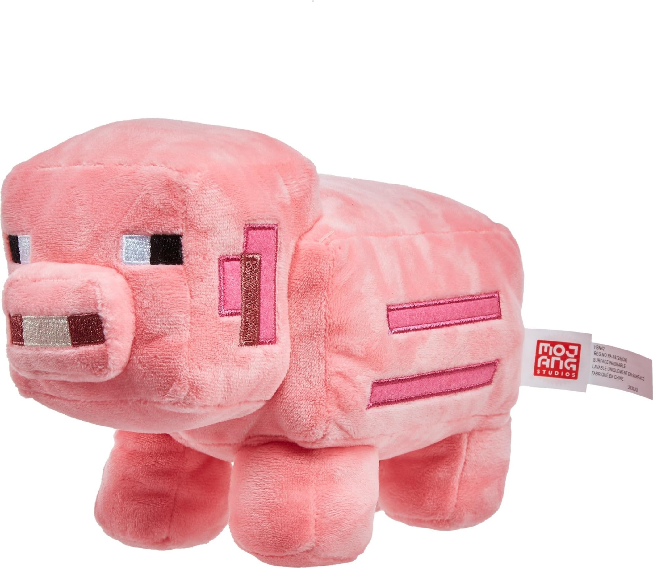 Mattel Minecraft Plush Pig Character Doll - 8-inch Collectible Soft Toy for Ages 3+