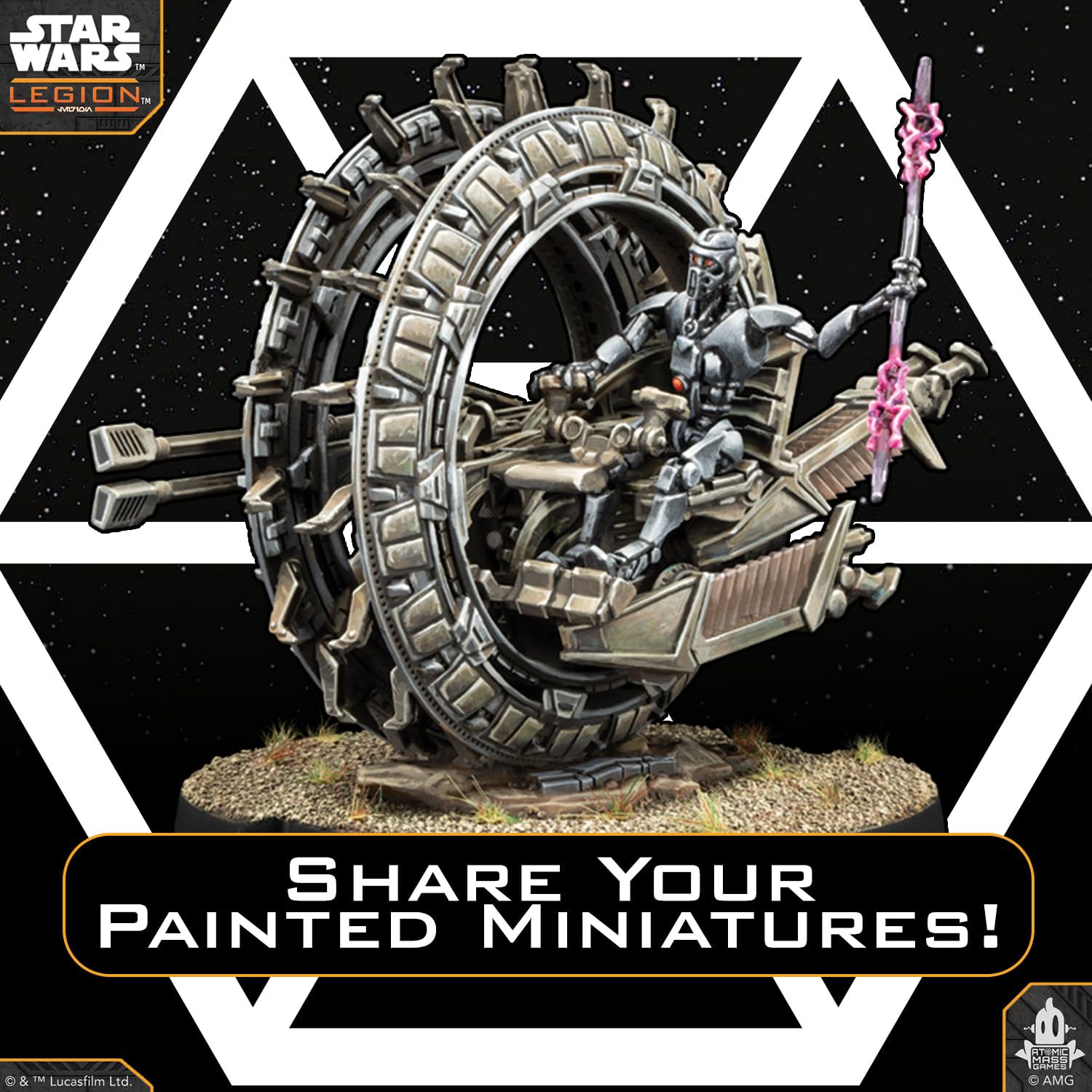 Asmodee Star Wars: Legion TSMEU-6 Personal Wheel Bike Expansion | Separatist Alliance Miniatures Game 7