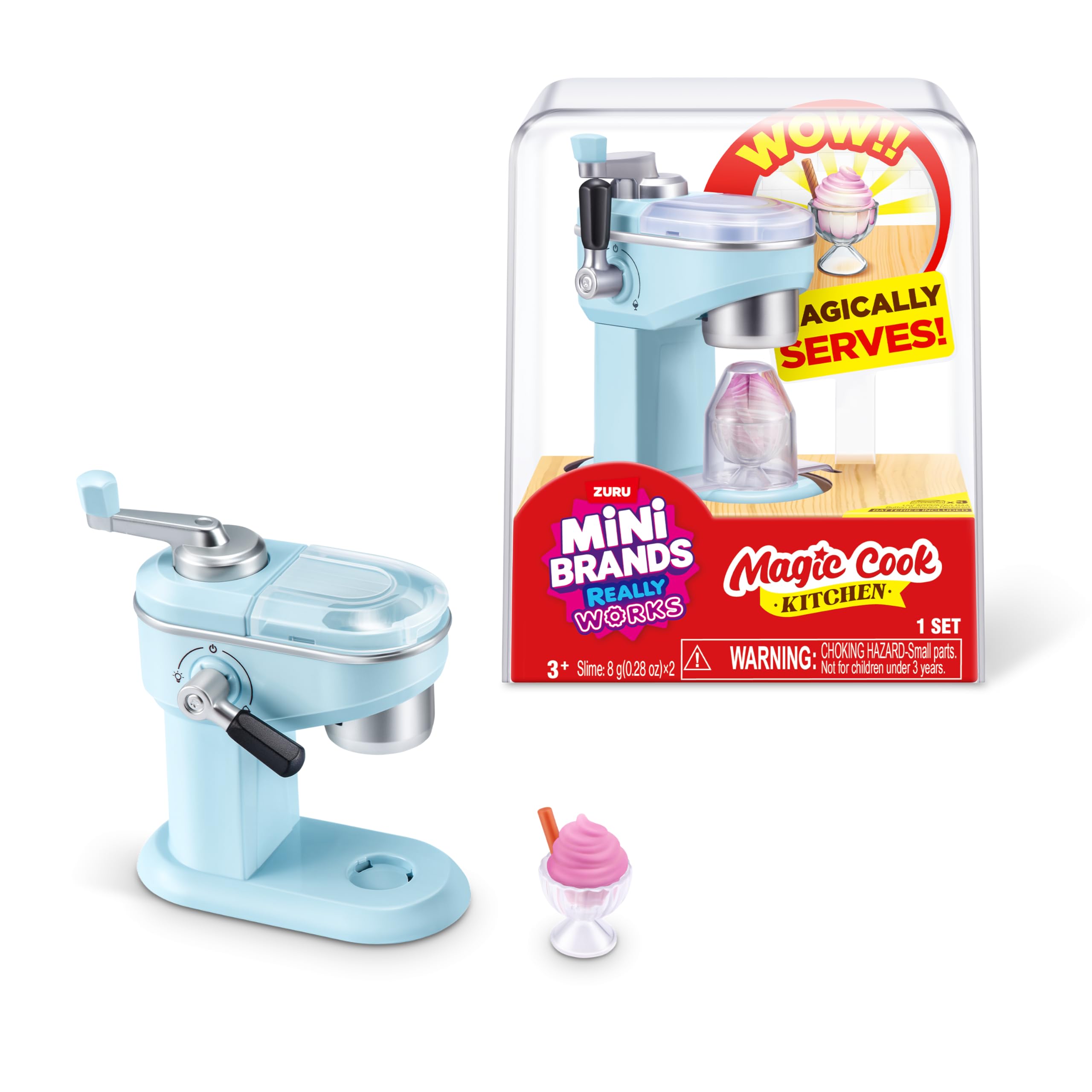 Mini Brands Really Works Magic Cook Kitchen Capsule - Ice-cream Maker | Working UV Light | Ages 3+ 1