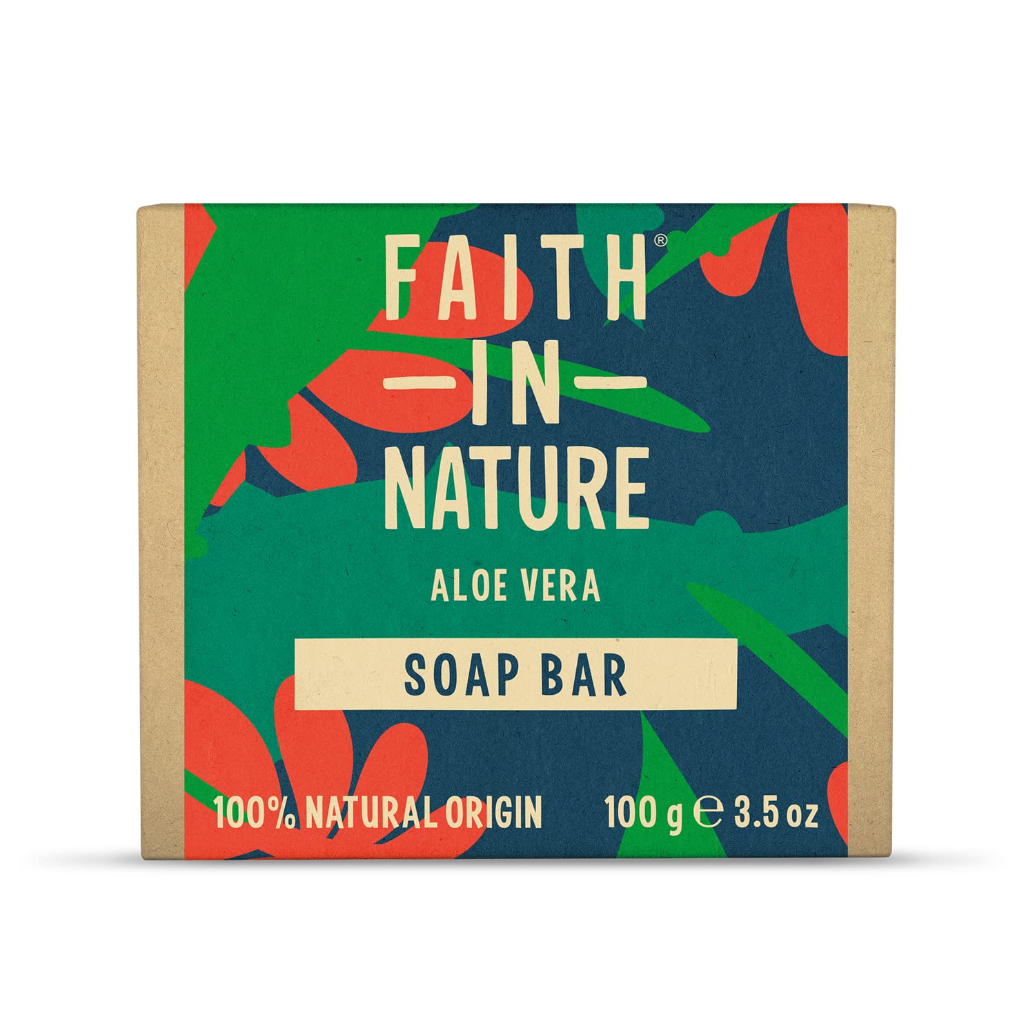 Faith in Nature Organic Aloe Vera Soap Bar (100g) 1