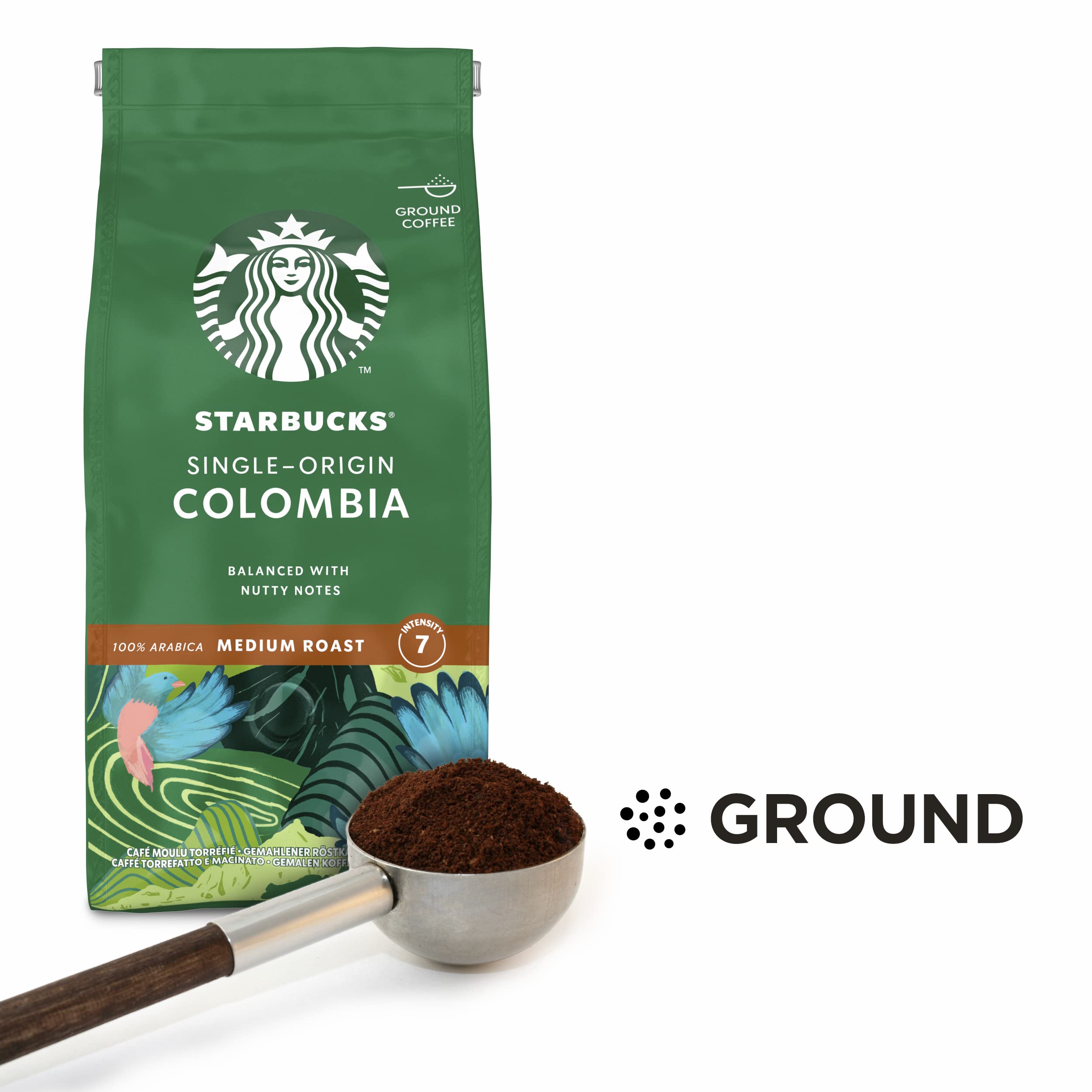STARBUCKS Single-Origin Colombia Medium Roast Ground Coffee - 200g (Pack of 6) 2
