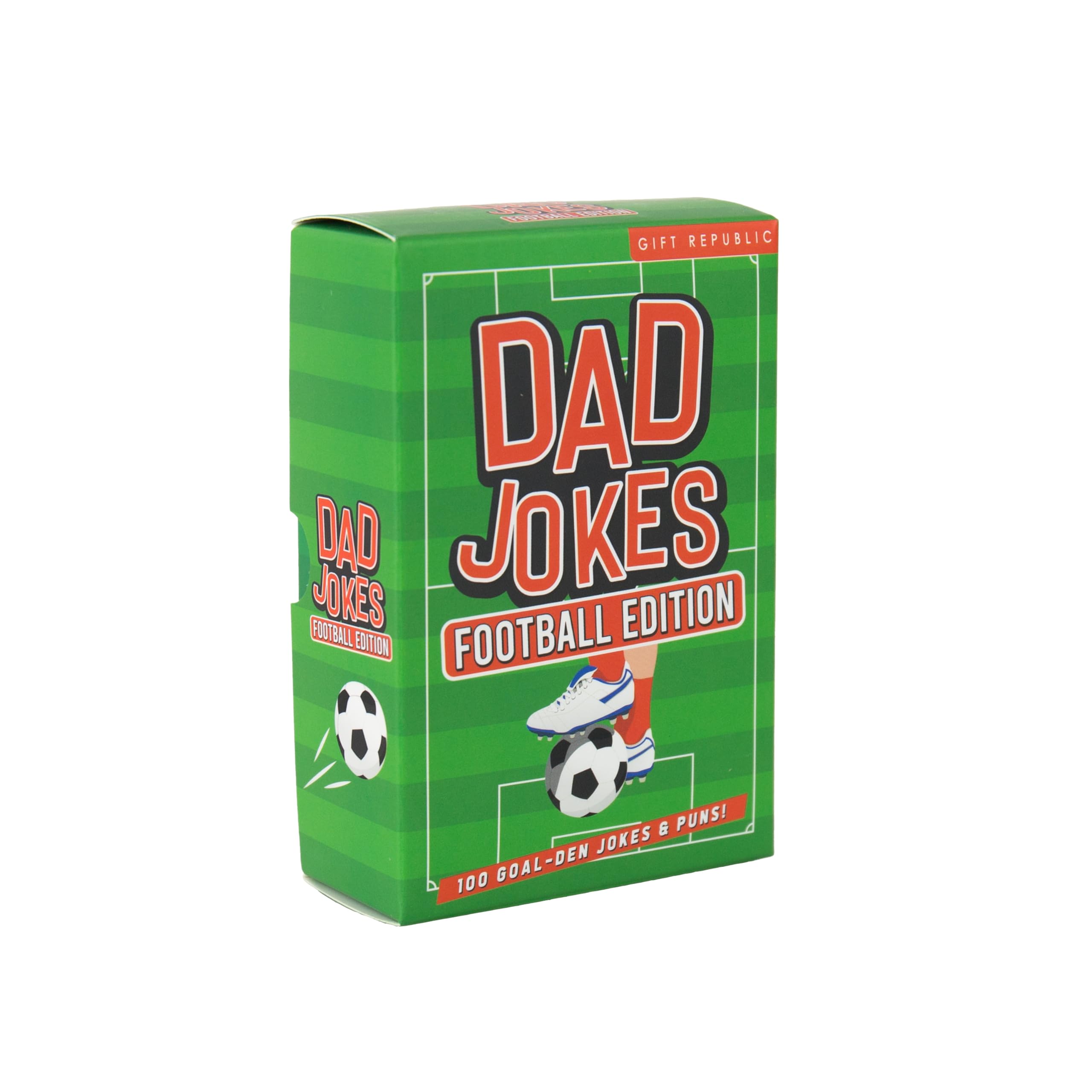 Gift Republic Football Dad Jokes Card Pack | 100 Football-Themed Jokes | Portable Travel Game 1