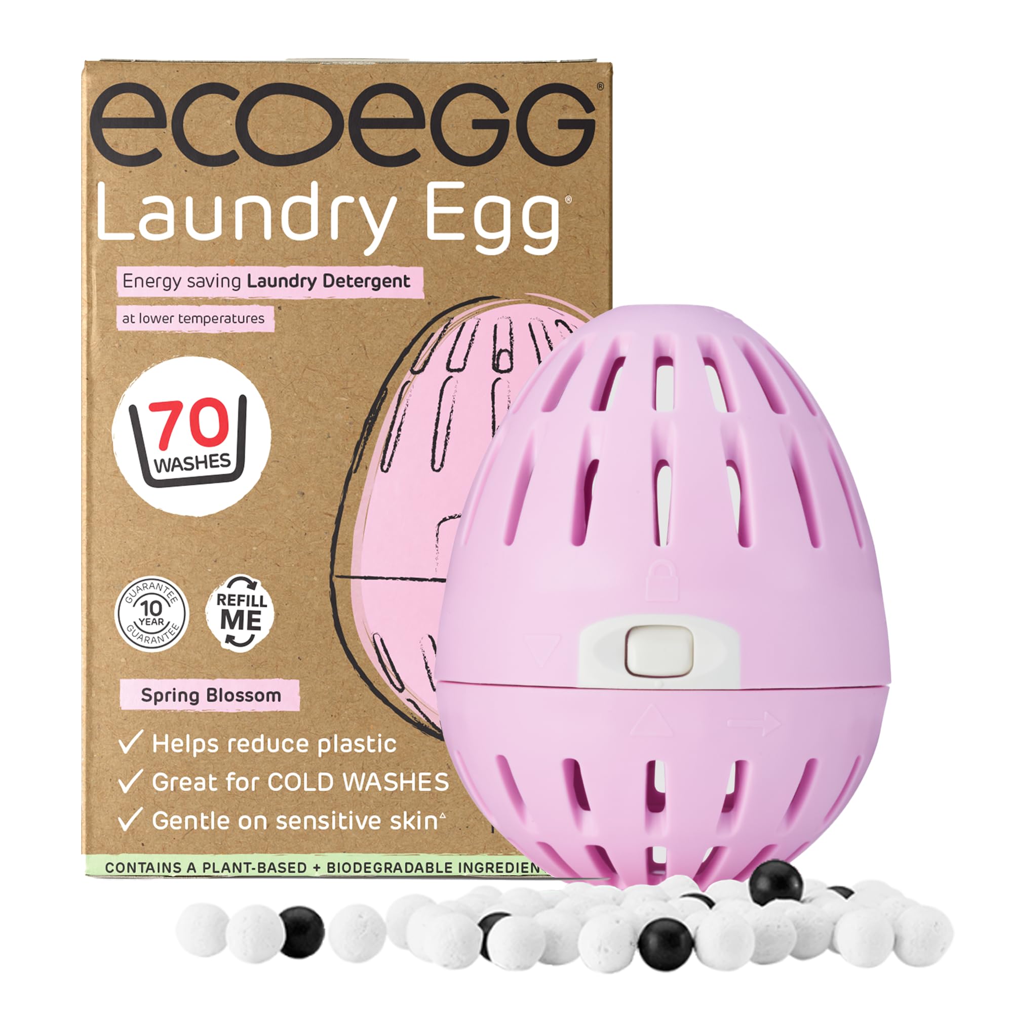 Ecoegg Laundry Egg - Detergent & Fabric Conditioner Replacement | Non Bio | Spring Blossom Scent 1
