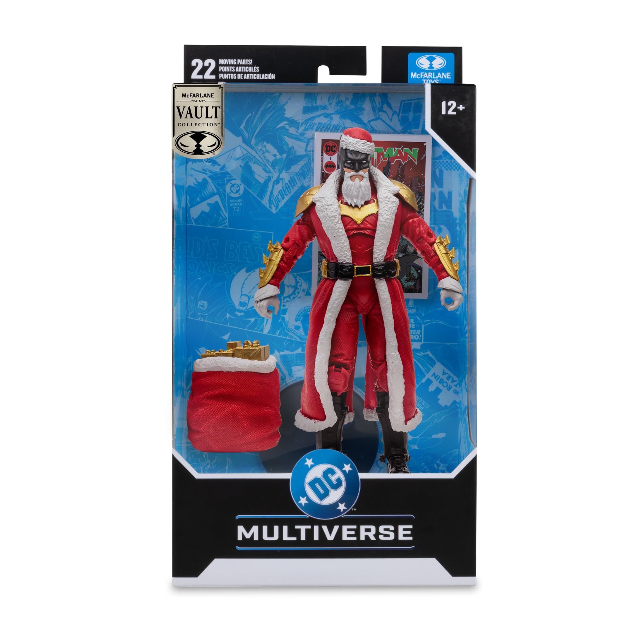 McFarlane DC Multiverse Batman Red Santa Suit 7in Action Figure Vault - Unisex Adult, 7in 8
