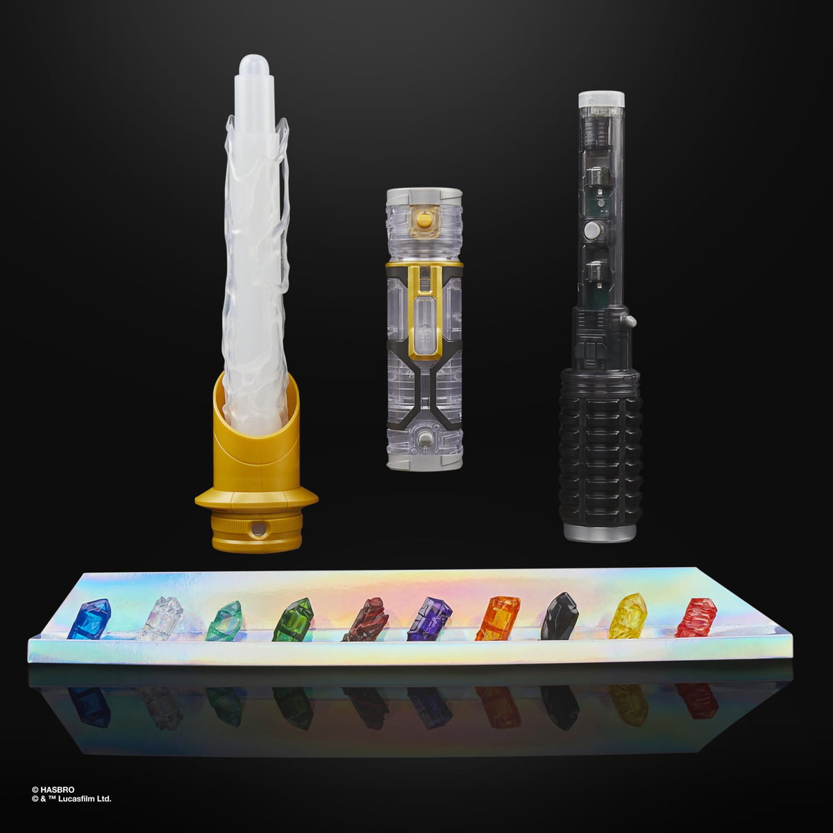Star Wars Power Crystal Lightsaber - 7 Blade Colours, 10 Kyber Crystals, Ages 4+