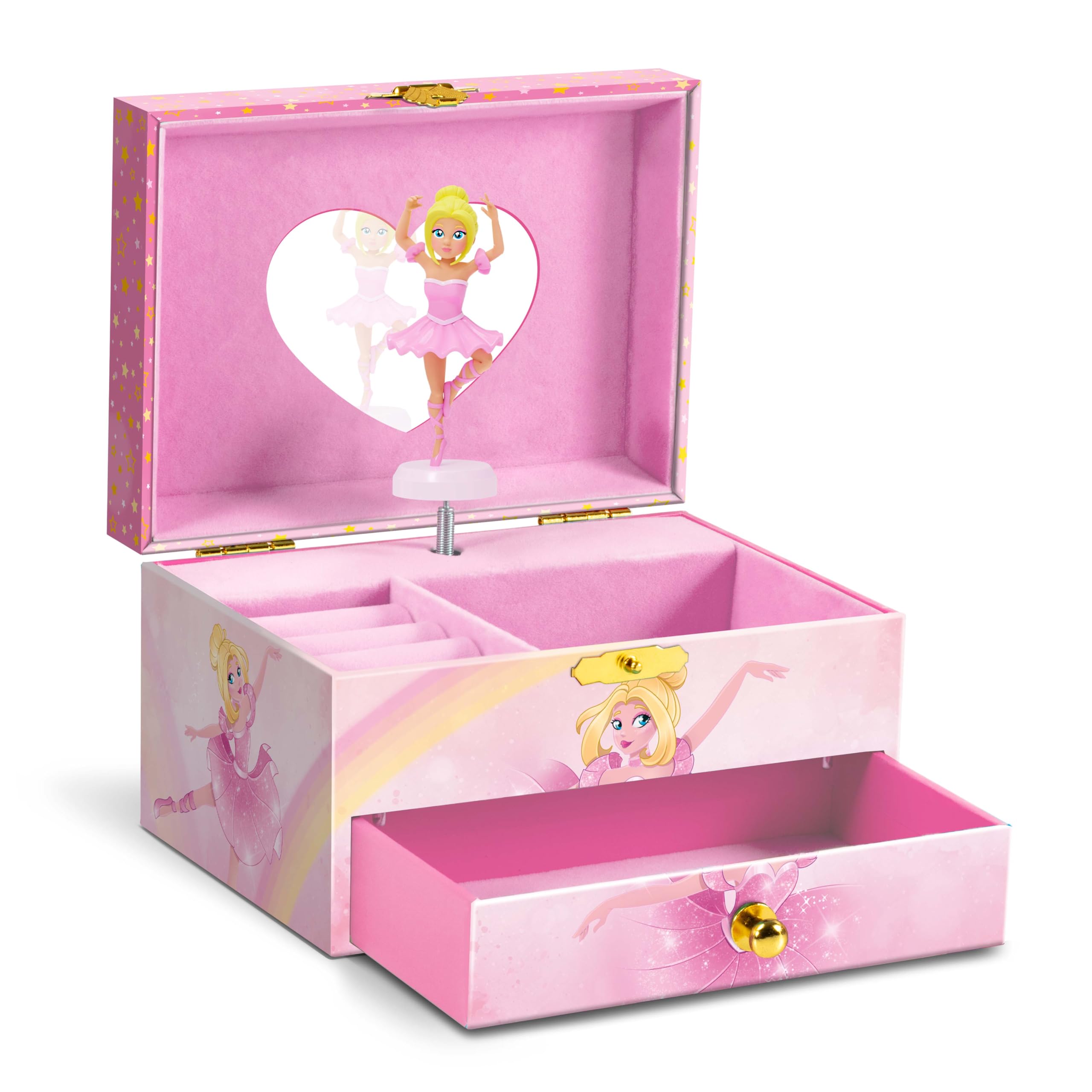 CRAZE Ballerina Music Box Jewelry Box with Spinning Dancer and Melody 1