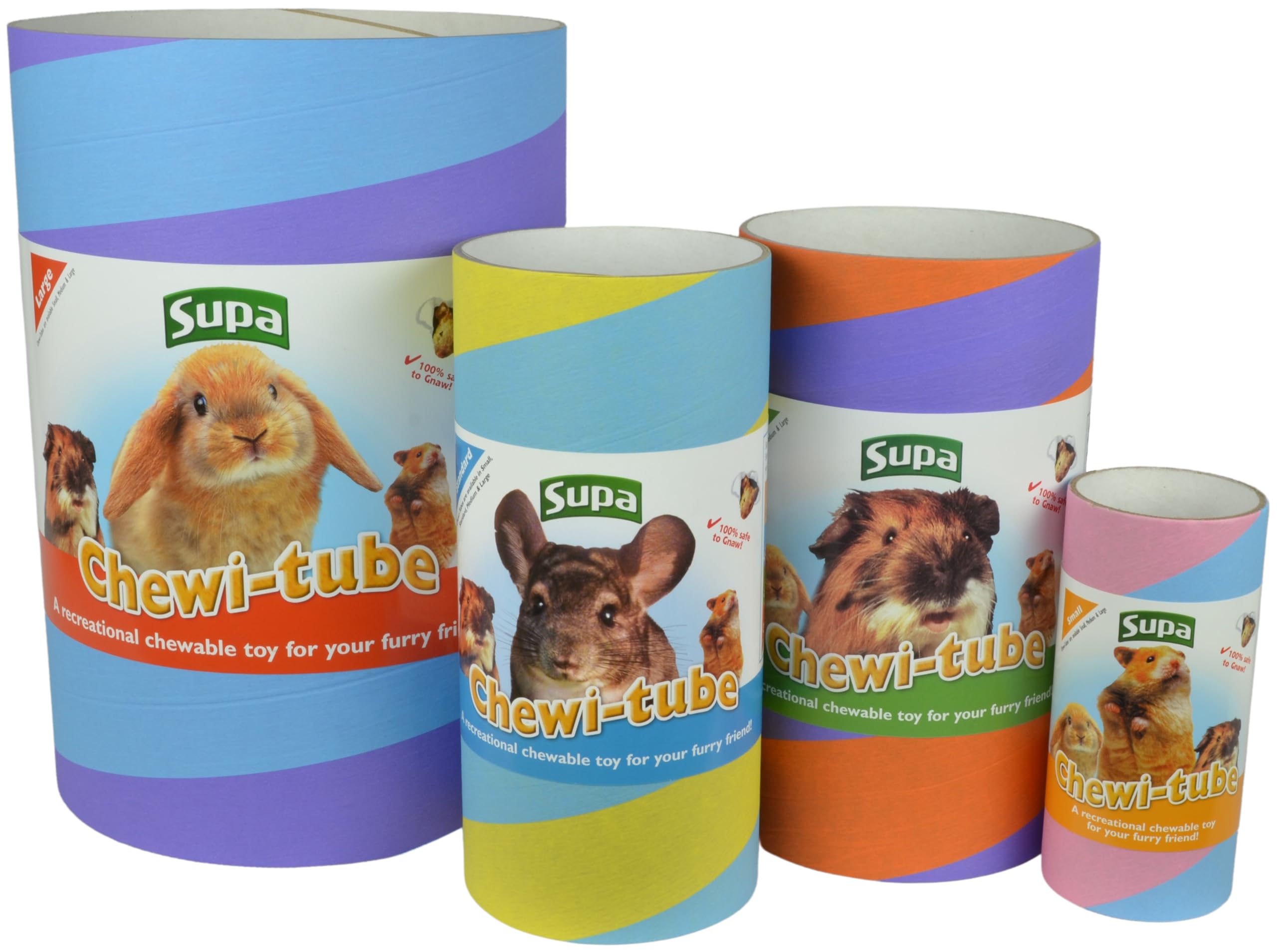 Supa Medium Chewi Tube - Recreational Chew Toy for Small Animals | 23.2cm Length 6