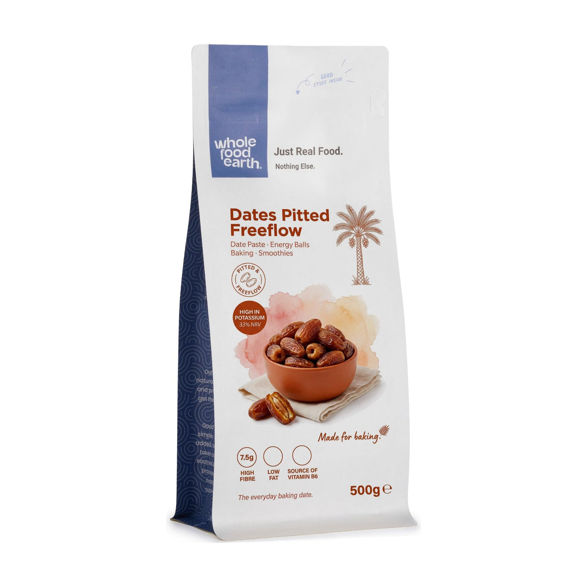Wholefood Earth Pitted Dates 500 g | Natural | Source of Fibre