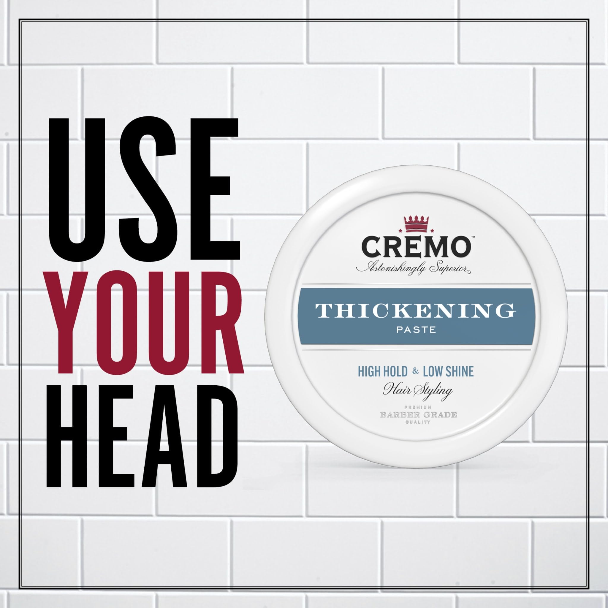 Cremo Thickening Hair Styling Paste for Men - High Hold, Low Shine, 113 g 3