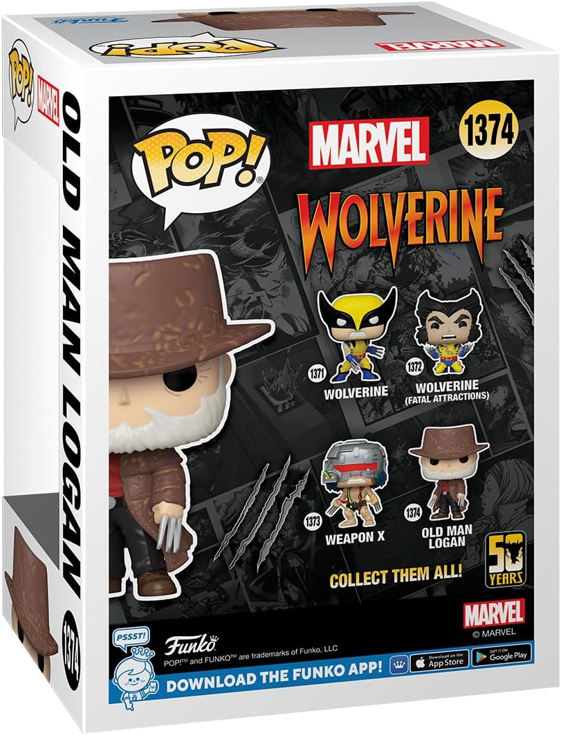 Funko POP! Marvel: Wolverine 50th – Ultimate Old Man Logan - X-Men - Collectable