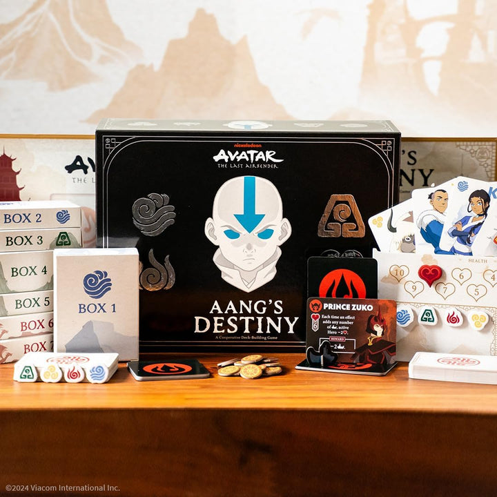 USAopoly Avatar The Last Airbender: Aang's Destiny Cooperative Deck-Building Game (DB096-653-002400-04)