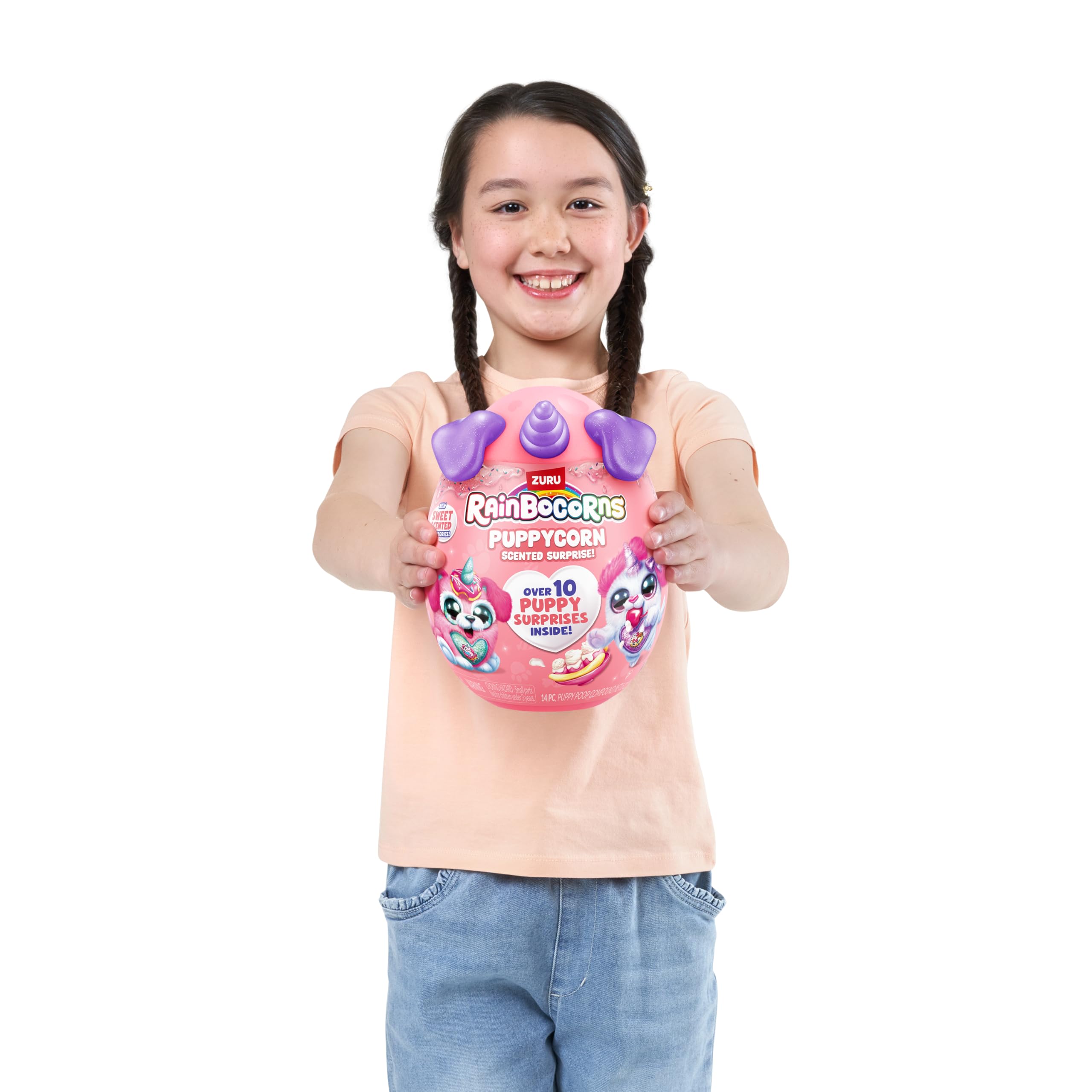 Rainbocorns ZURU Puppycorn Scent Surprise - Dalmatian Plush with Scented Accessories & Stickers 2