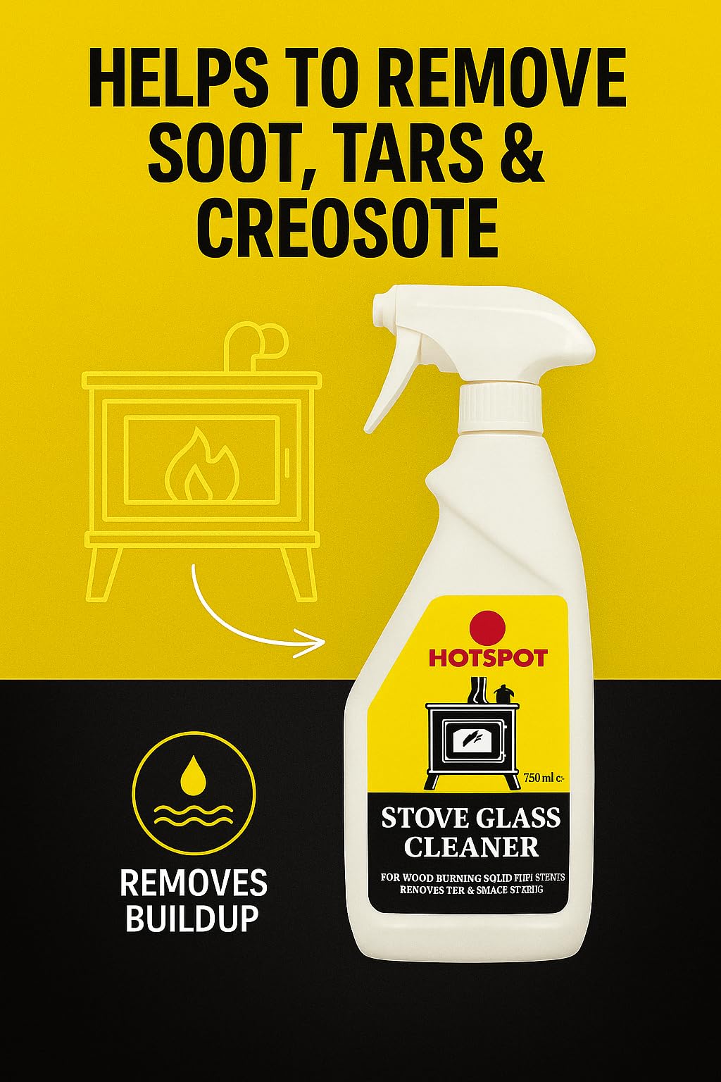 Hotspot Stove Glass Cleaner - 750ml